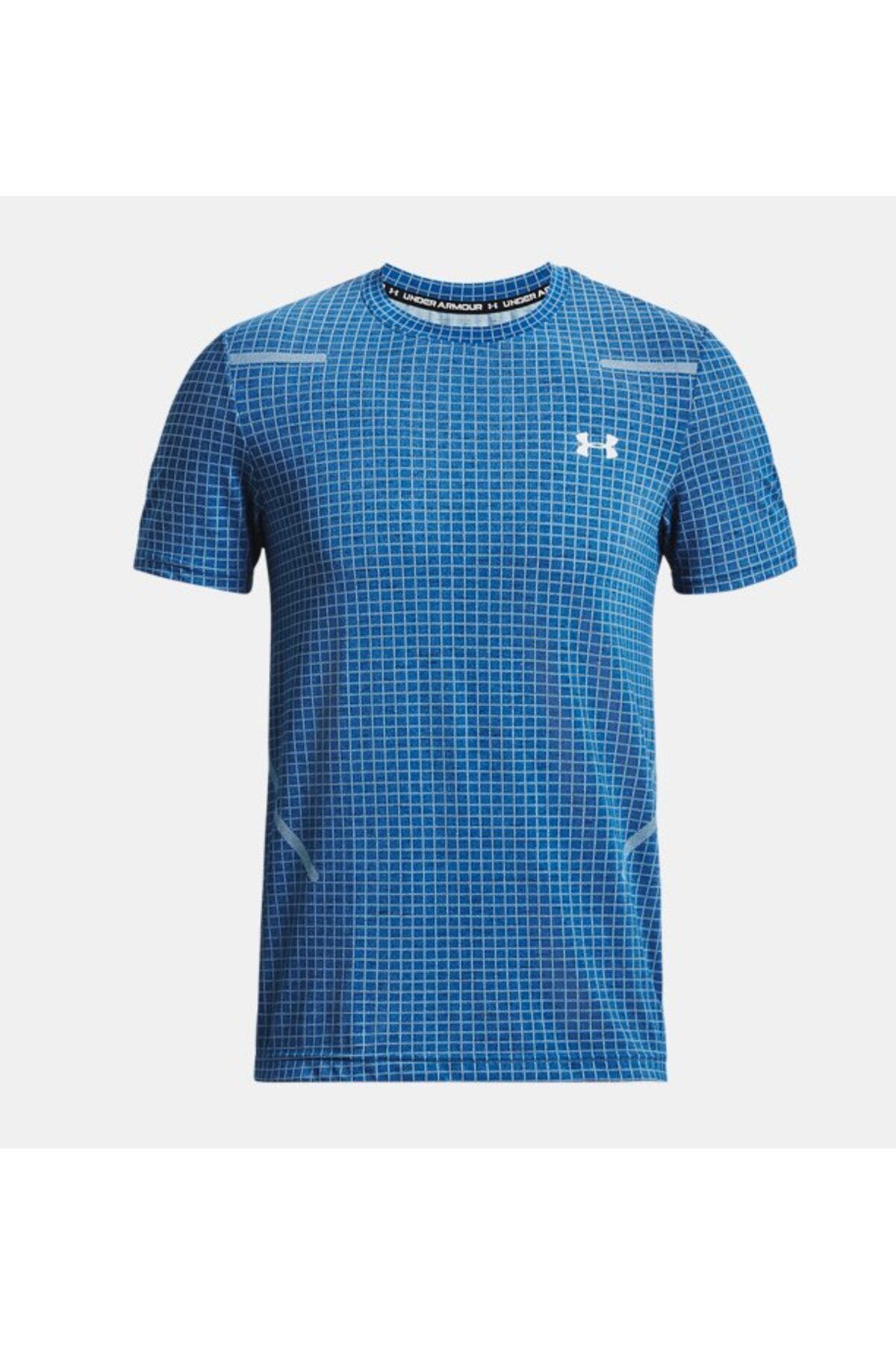 تی شرت آبی مردانه آستین کوتاه شبکه یکپارچه نر 1376921 426 Under Armour