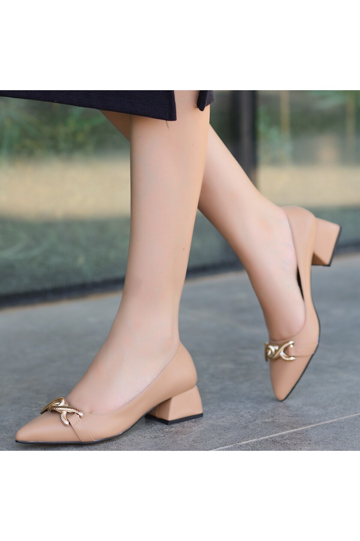 Rita Nude Cilt Topuklu Ayakkabı