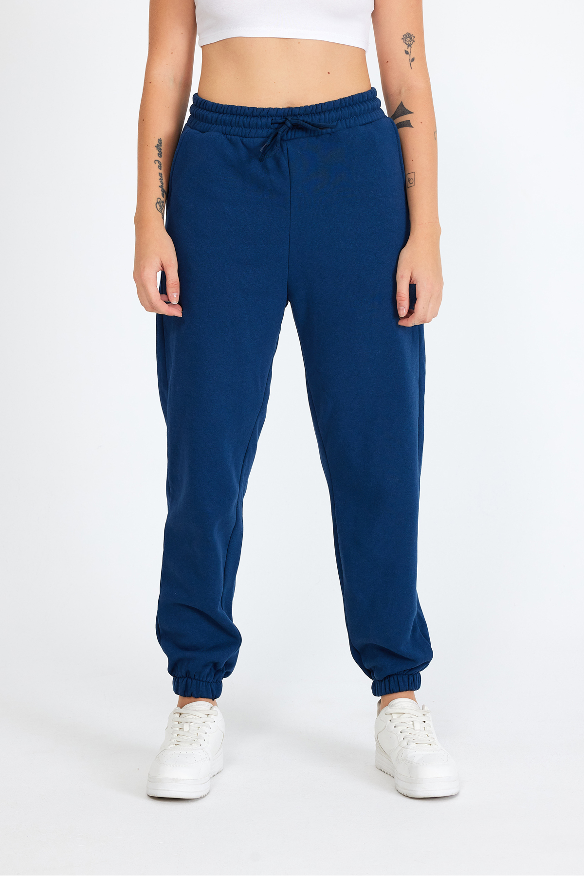 Yumuşak Oversize Eşofman Altı - Lacivert