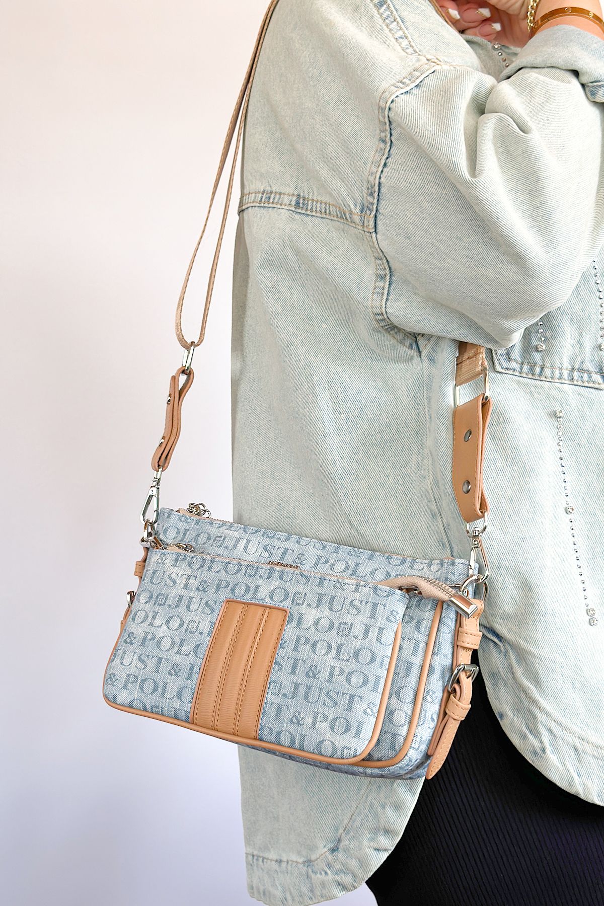 Denim crossbody on sale