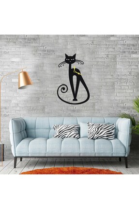 Deko Genç Ayaklı Kedi Duvar Saati