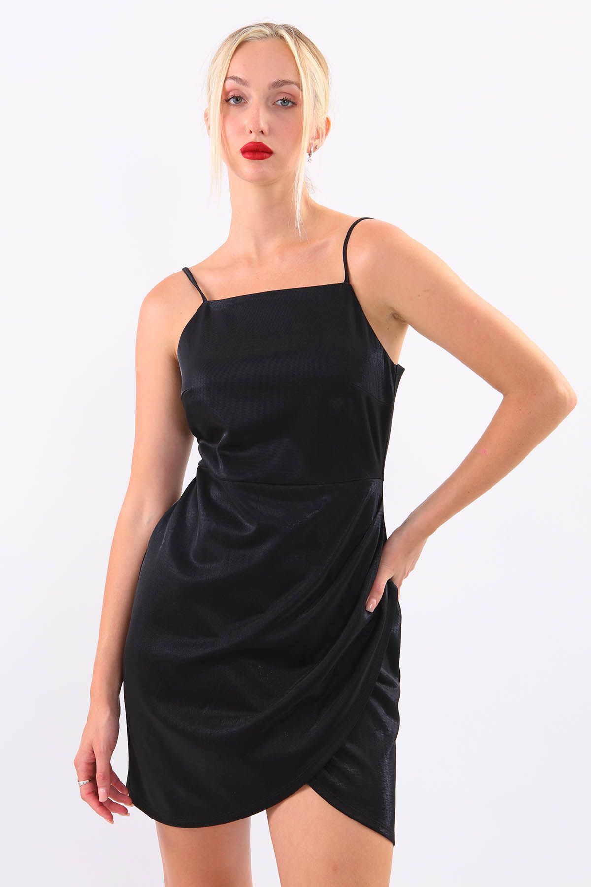 High shine satin dress 2025