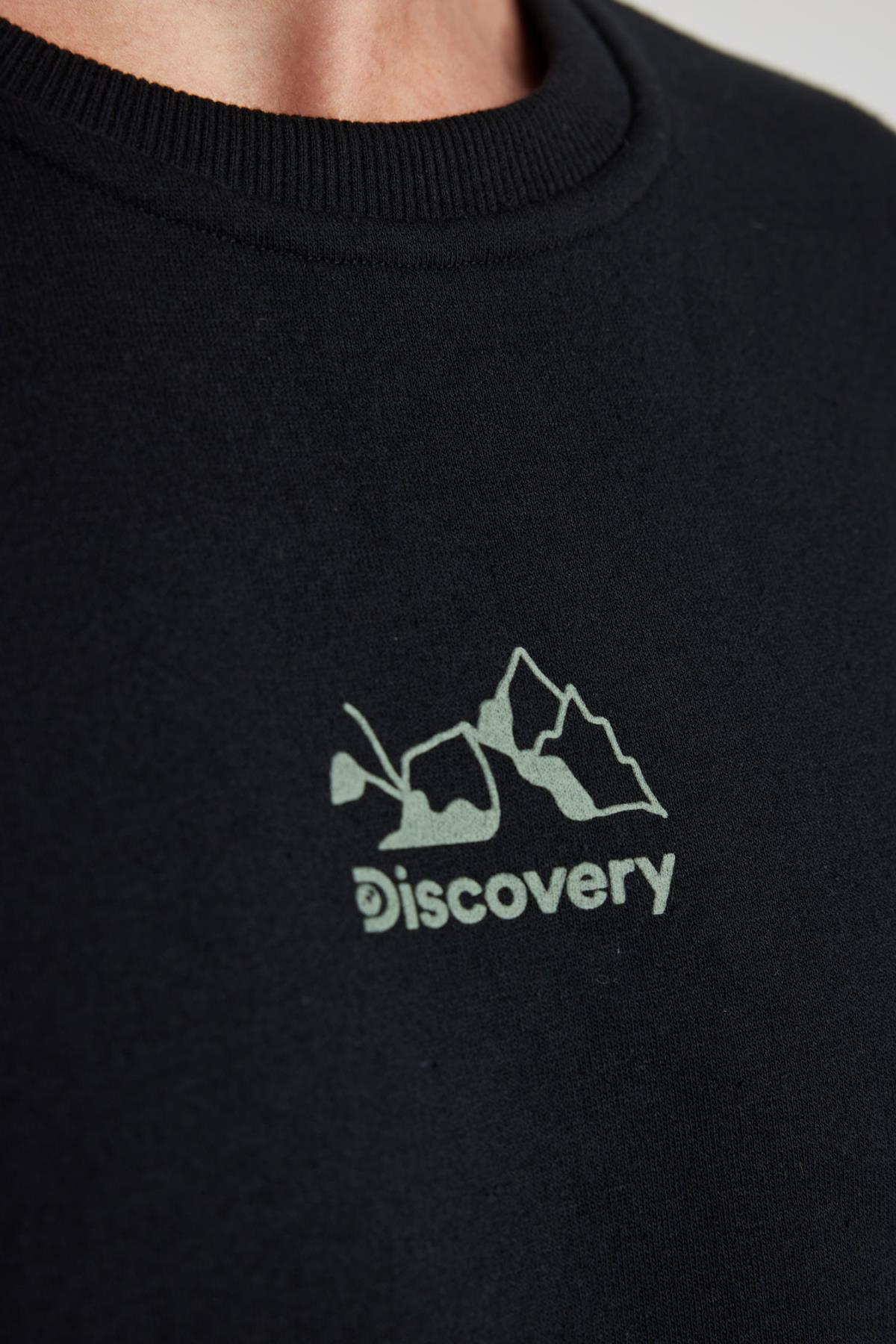 سویشرت مردانه مشکی دفاکتو | Y2582AZ23AU اورجینال - تصویر 5