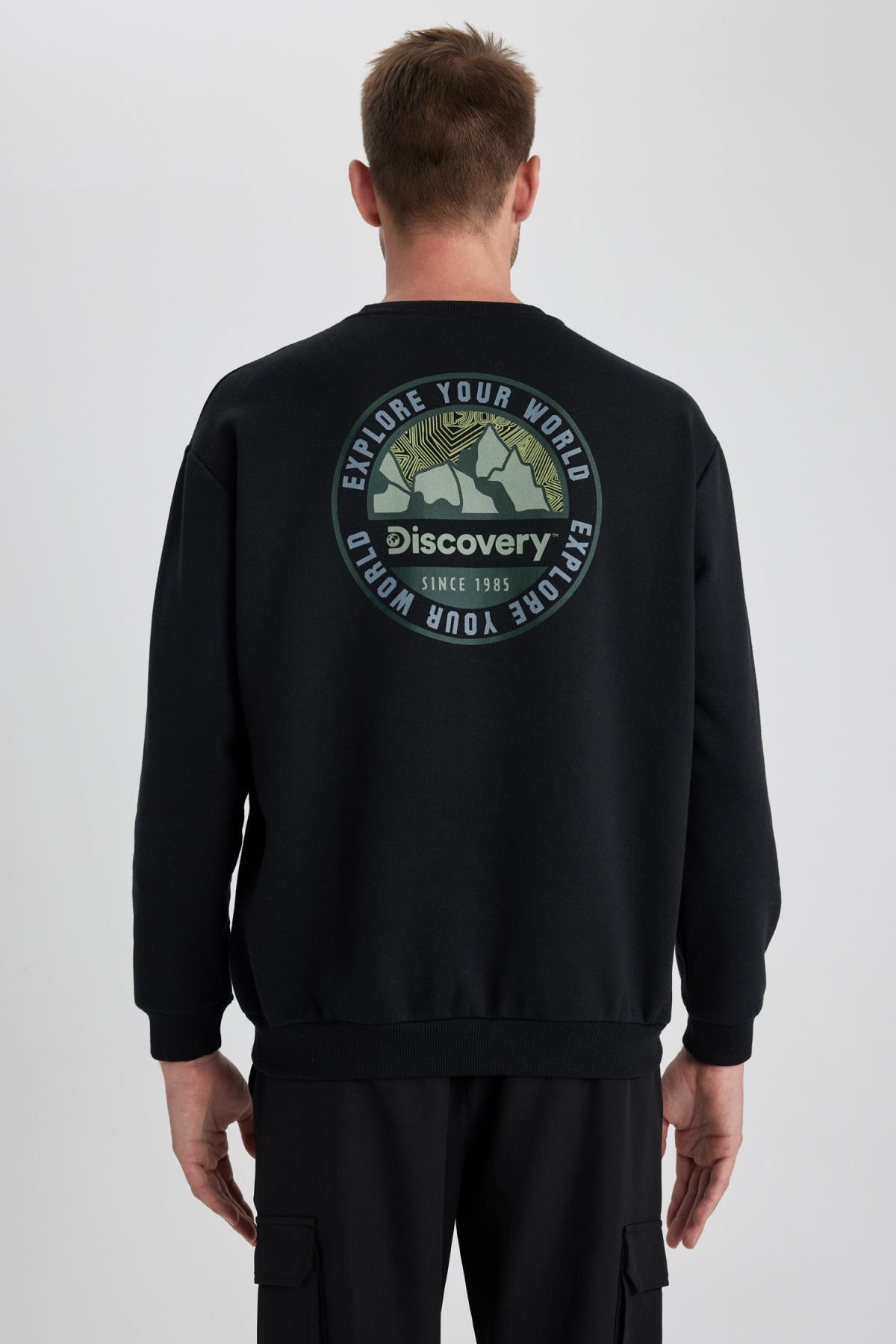 سویشرت مردانه مشکی دفاکتو | Y2582AZ23AU اورجینال - تصویر 7