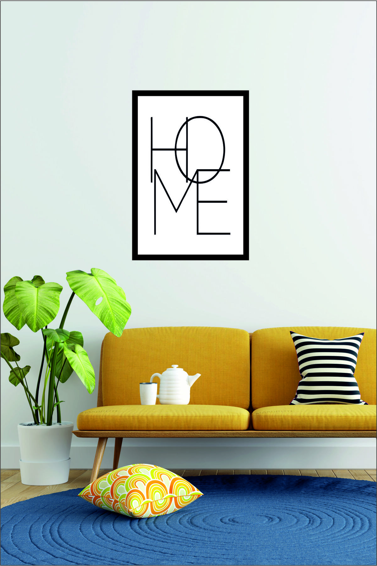 Home Texted Wooden Mdf Frame View Mdf