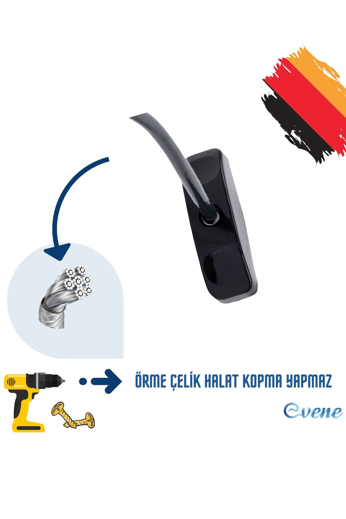Evene-قفل باب بيمابن قفل نافذة بيمابن قفل أمان للنافذة مع سلسلة 6 قطع أسود 2