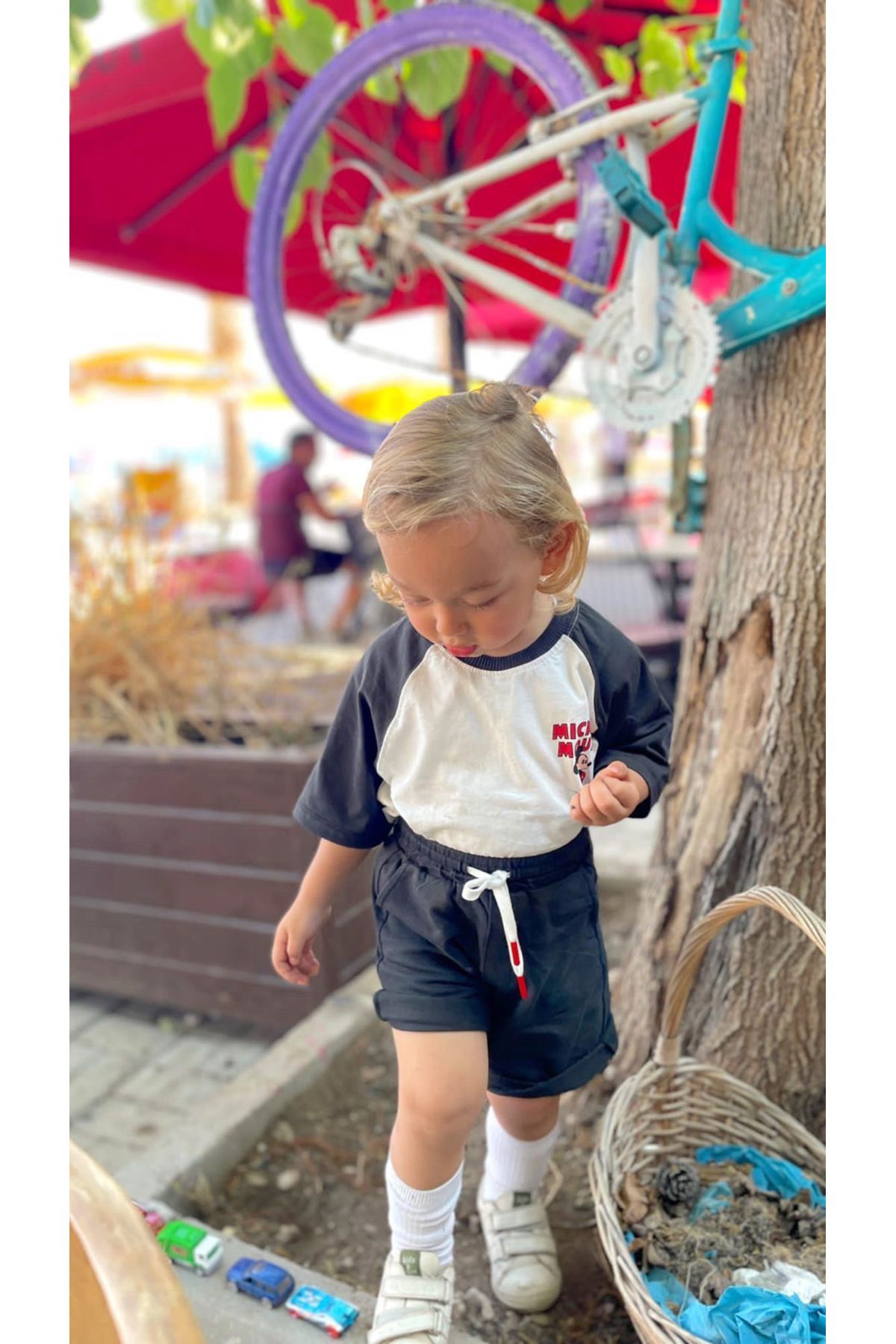 Poplinkids Mickey Alt Üst Şort Takım 107
