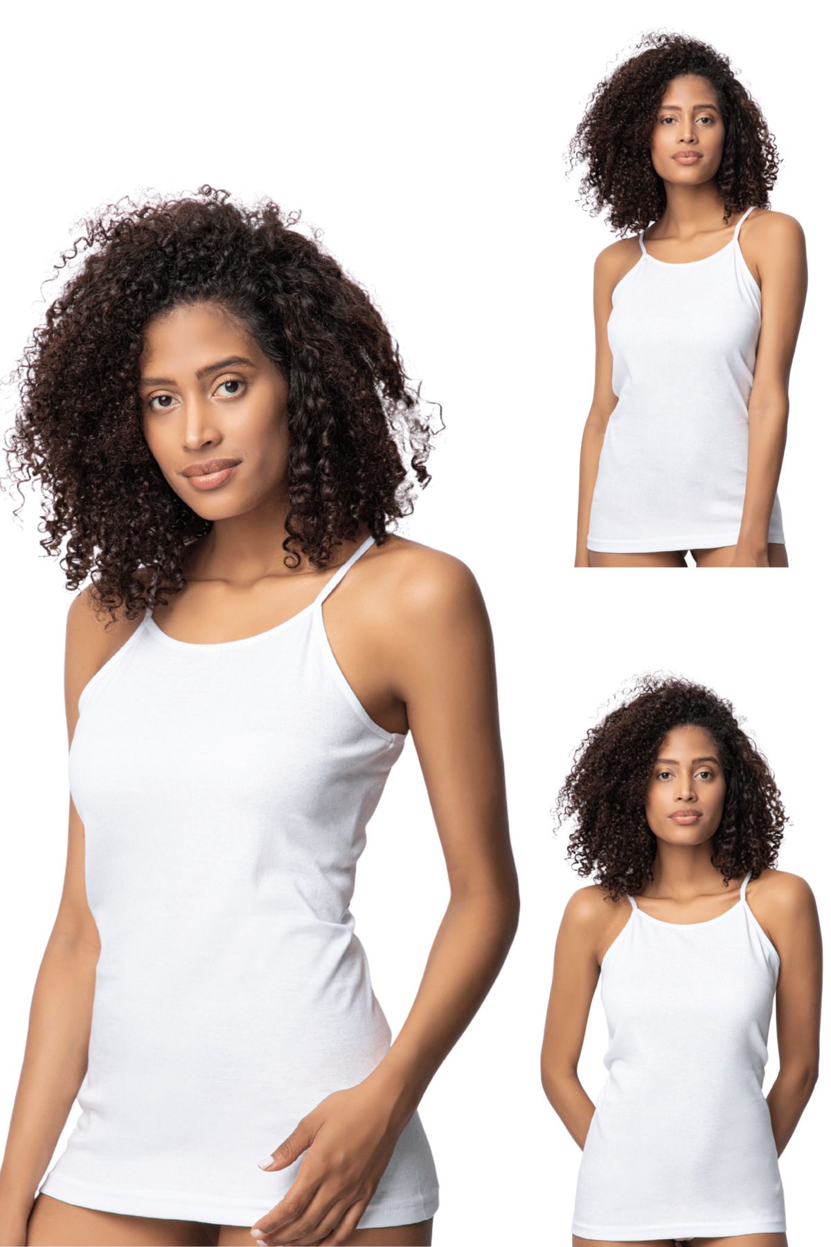DONEX Women s Ribbed Rope Strap Undershirt 2 Pack 1312 Trendyol