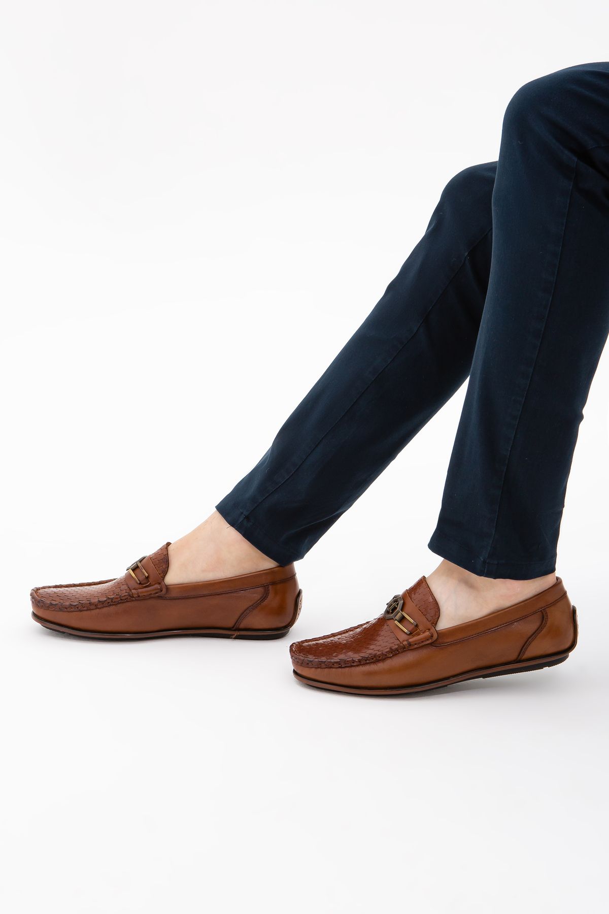 Tamer Tanca-Men's Genuine Leather Driver Shoes 221 20-887 Erk Ayk Sk21-22 5