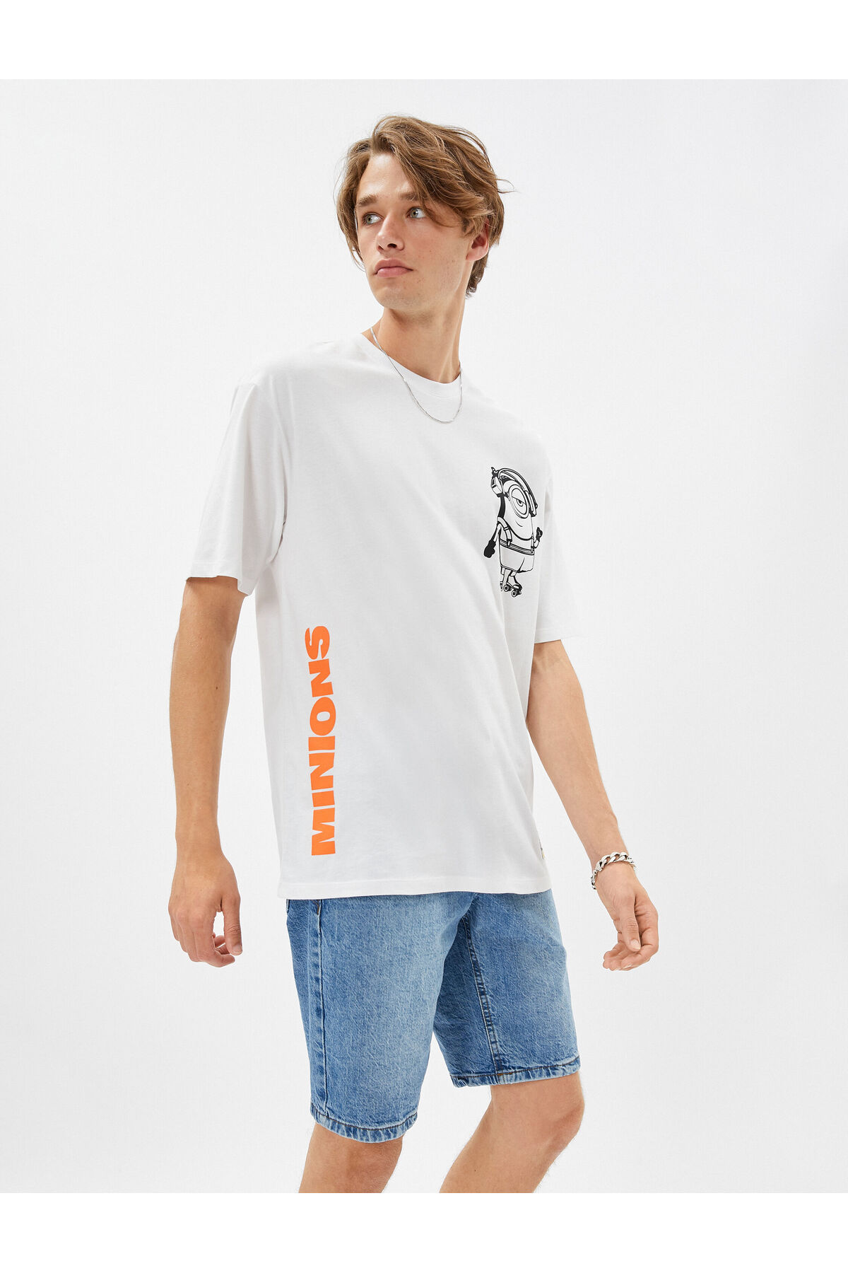 تیشرت مردانه اکرو کوتون | 3SAM10324HK اورجینال - تصویر 3