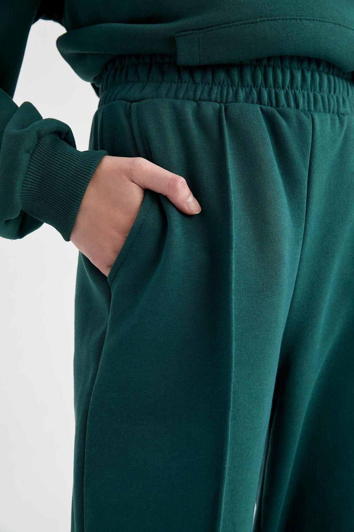 DeFacto-Fit Jogger Sweatpants with Soft Fuzzy Inside 6