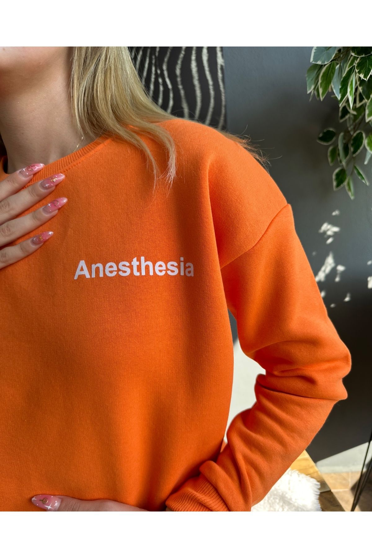 Channel discount orange sweater