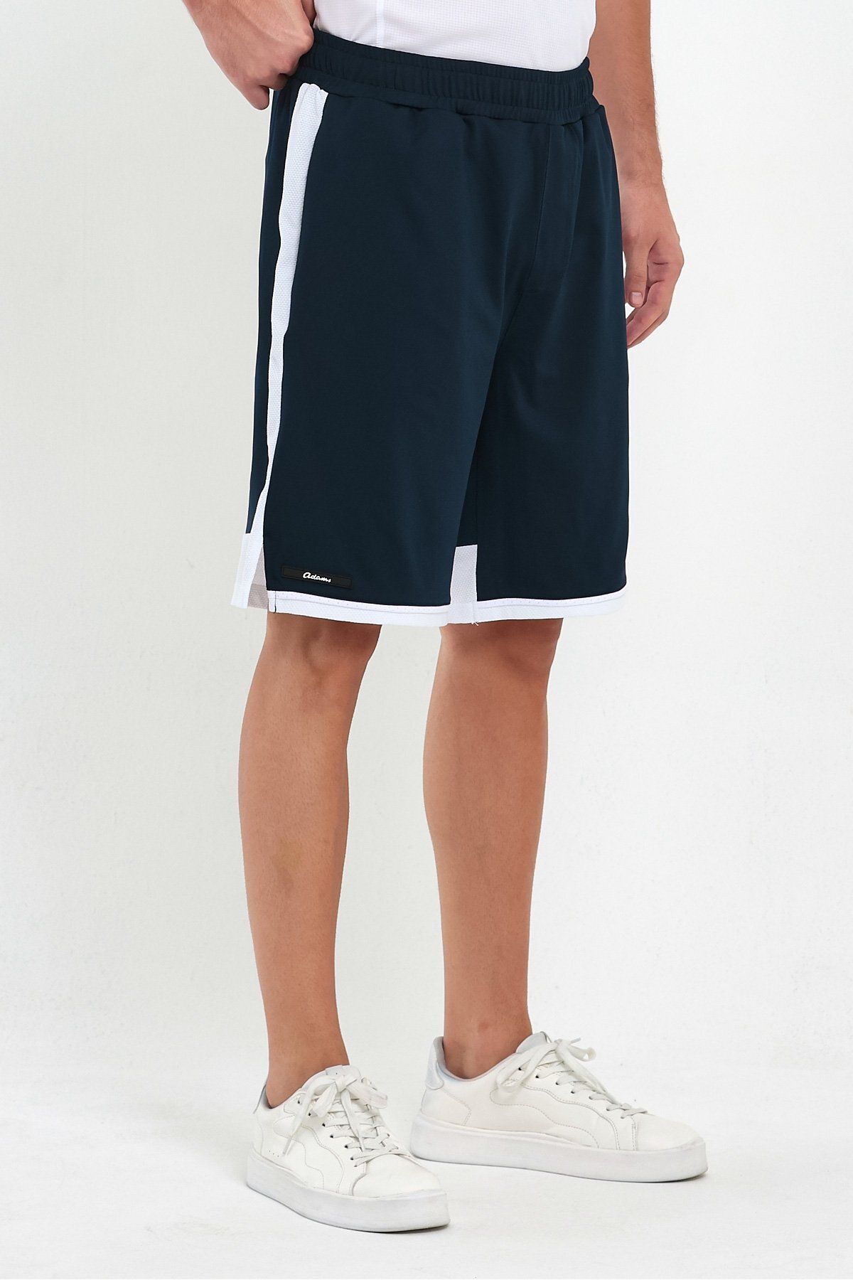 Adams Polyester Men s Sports Shorts with Mesh Stripes Trendyol