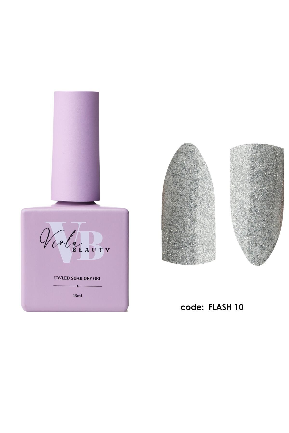 بطری های جدید 13 میلی لیتری 13 میلی لیتری لاک ناخن دائمی براق منعکس کننده نور فلاش VIOLA BEAUTY