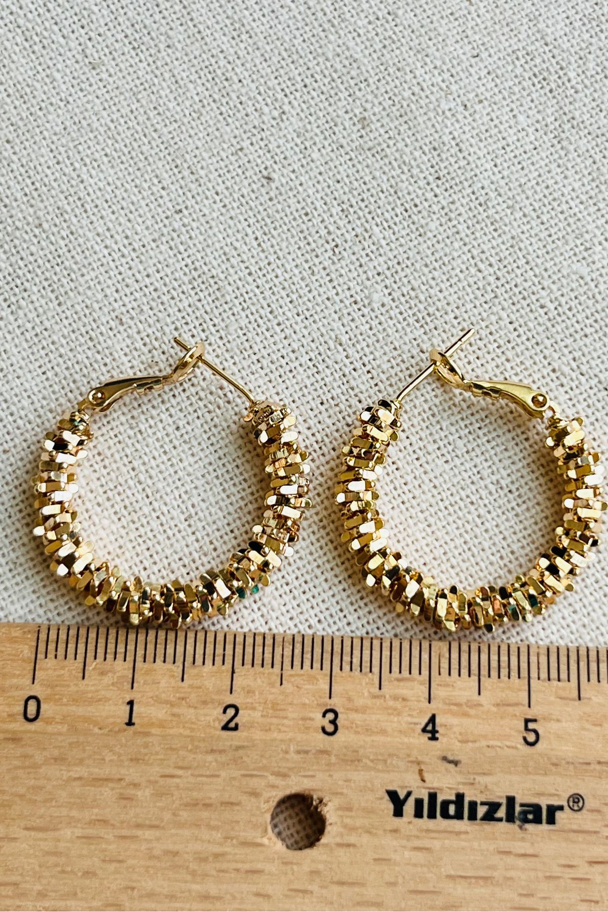 Brass hoop earrings deals