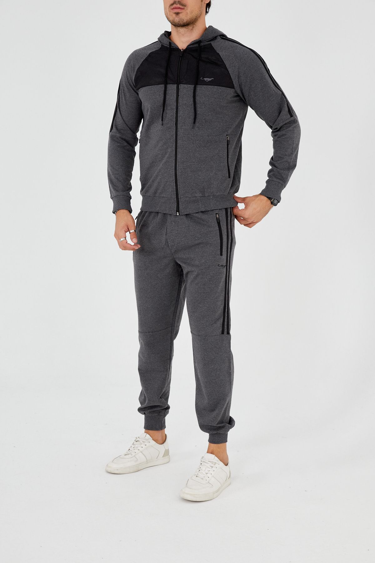 Mens striped tracksuit store