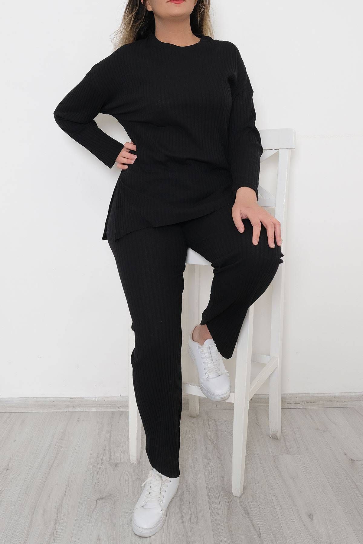 Plus size black sweatsuit sale