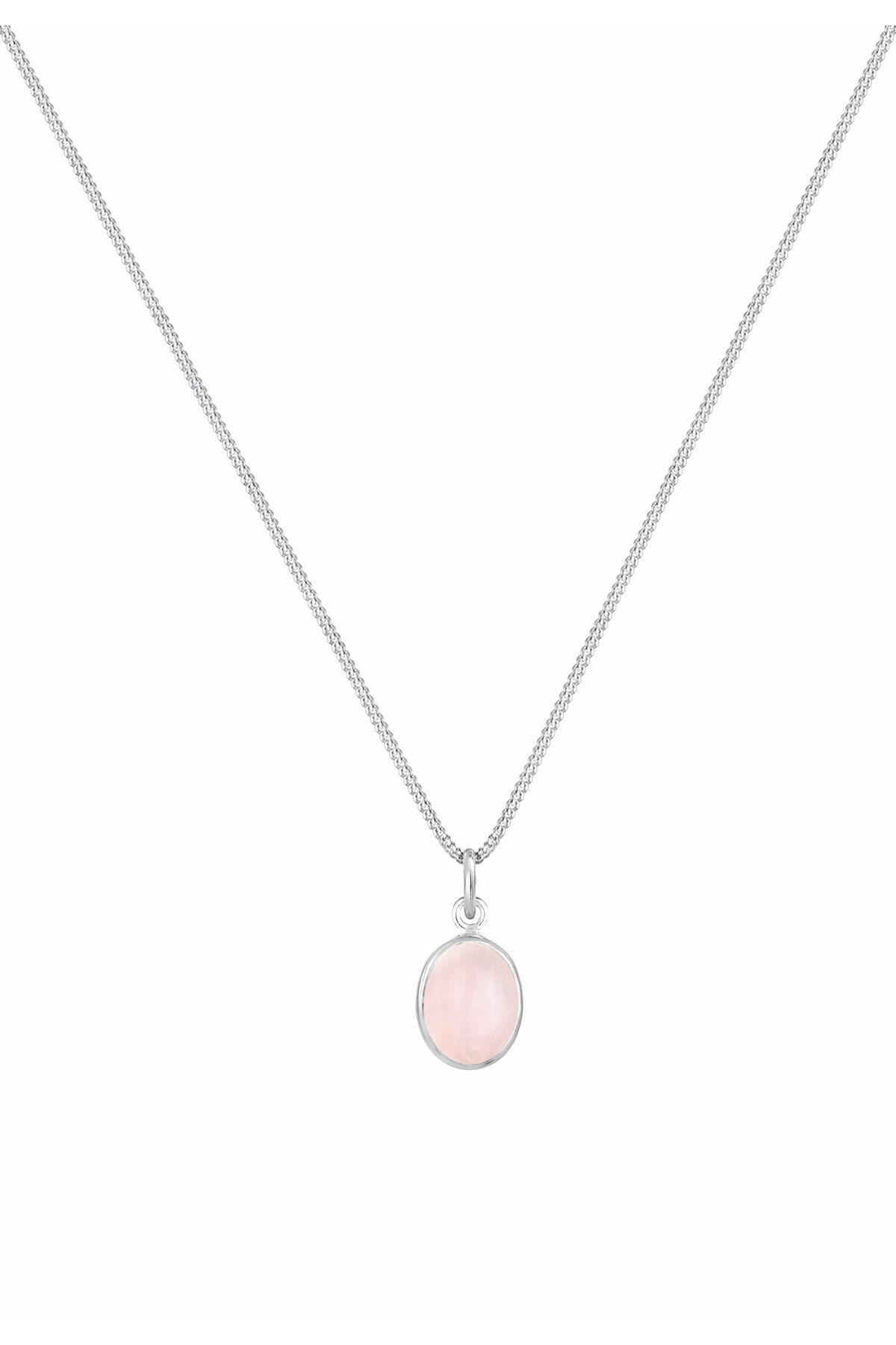ELLI-Halskette Basic Rosenquarz 925 Sterling Silber 2
