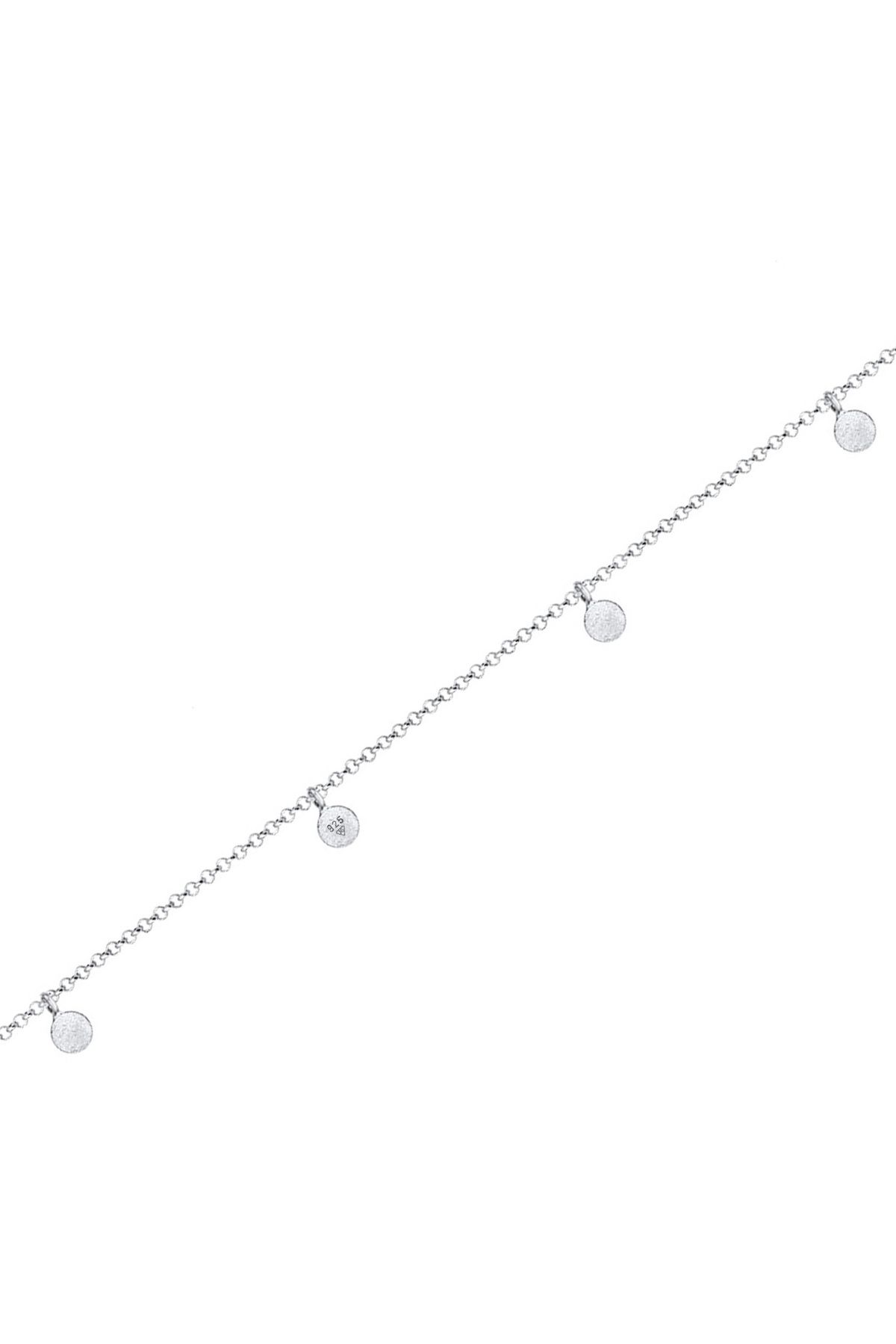 ELLI-Halskette Gerdanlık Kette Geo Kreis Basic Mat Para 925 Gümüş 4