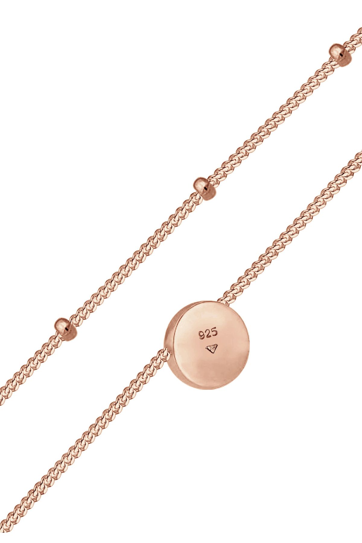 ELLI-Halskette Damen Choker Satte Chain Layer Trend mit synthetischem Opal in 925 Sterling Silber 4