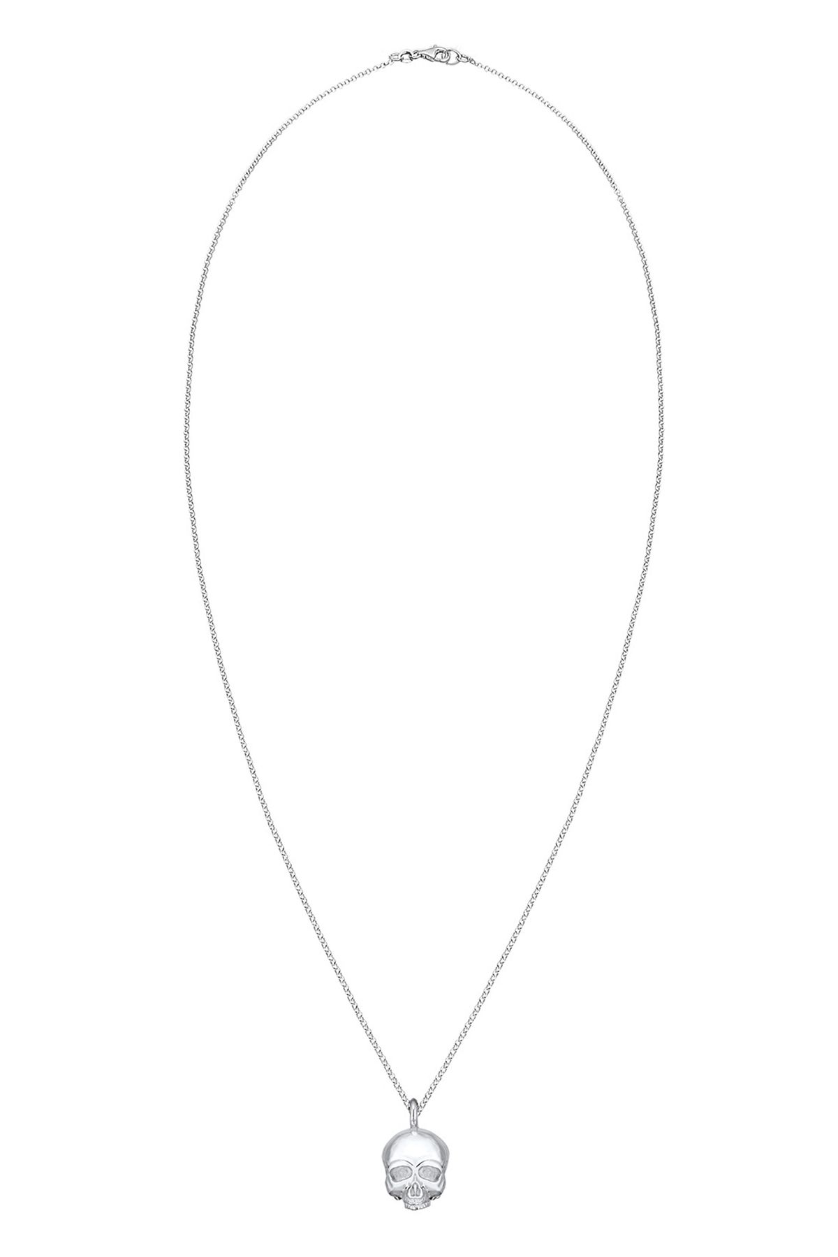 KUZZOI Halskette Totenkopf Schädel Gothic 925 Sterling Silber in silber  bestellen - 99537901