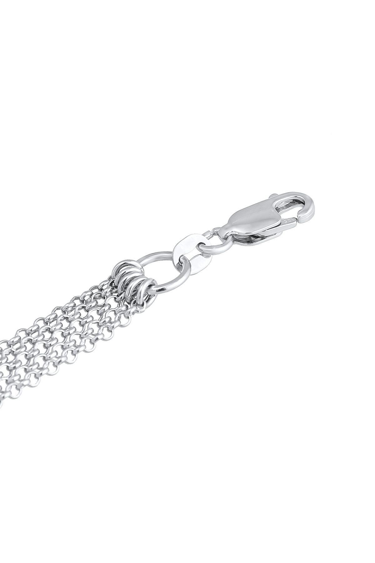 ELLI-Halskette Choker 5-lagig Gliederung Modern 925 Silber 4