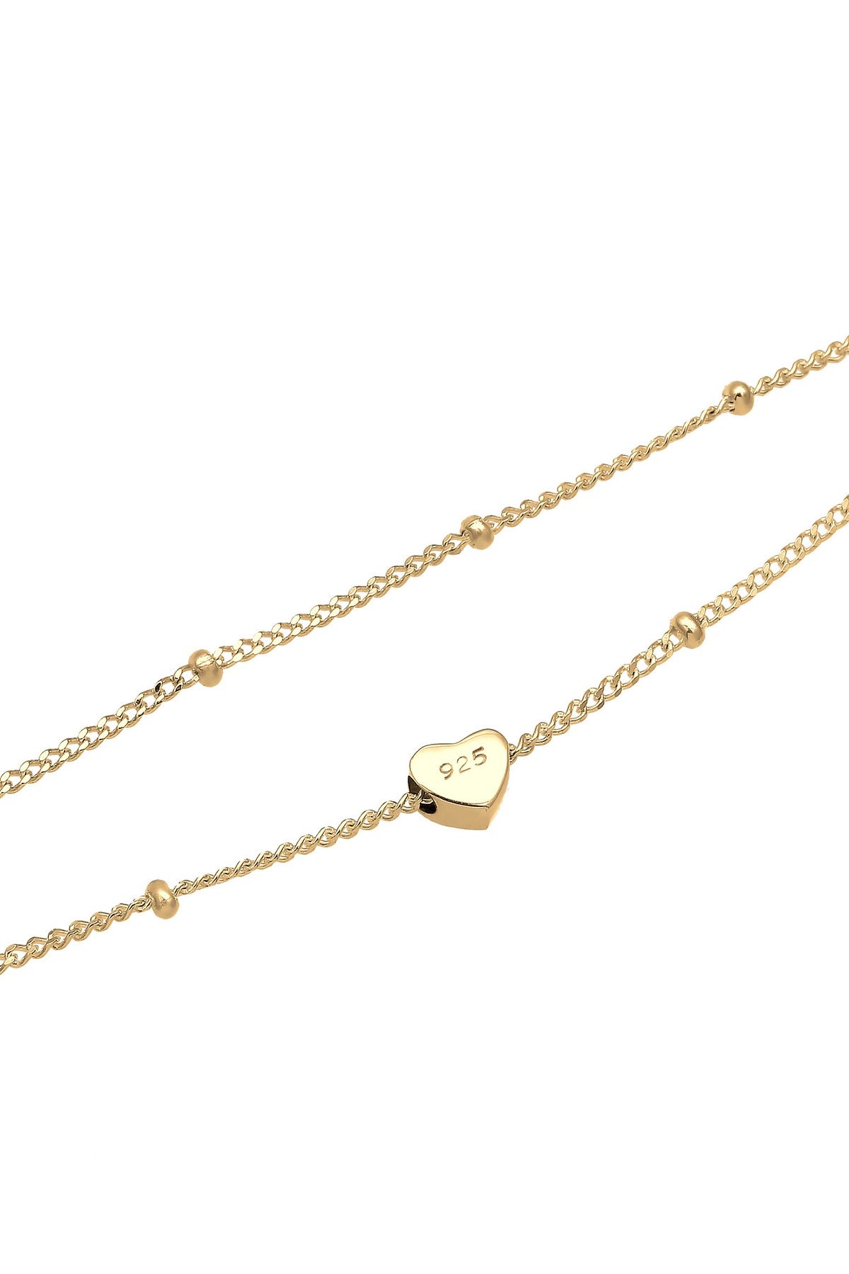 ELLI-Damen-Choker – Layer Look Heart Trend, 925er Sterlingsilber 4