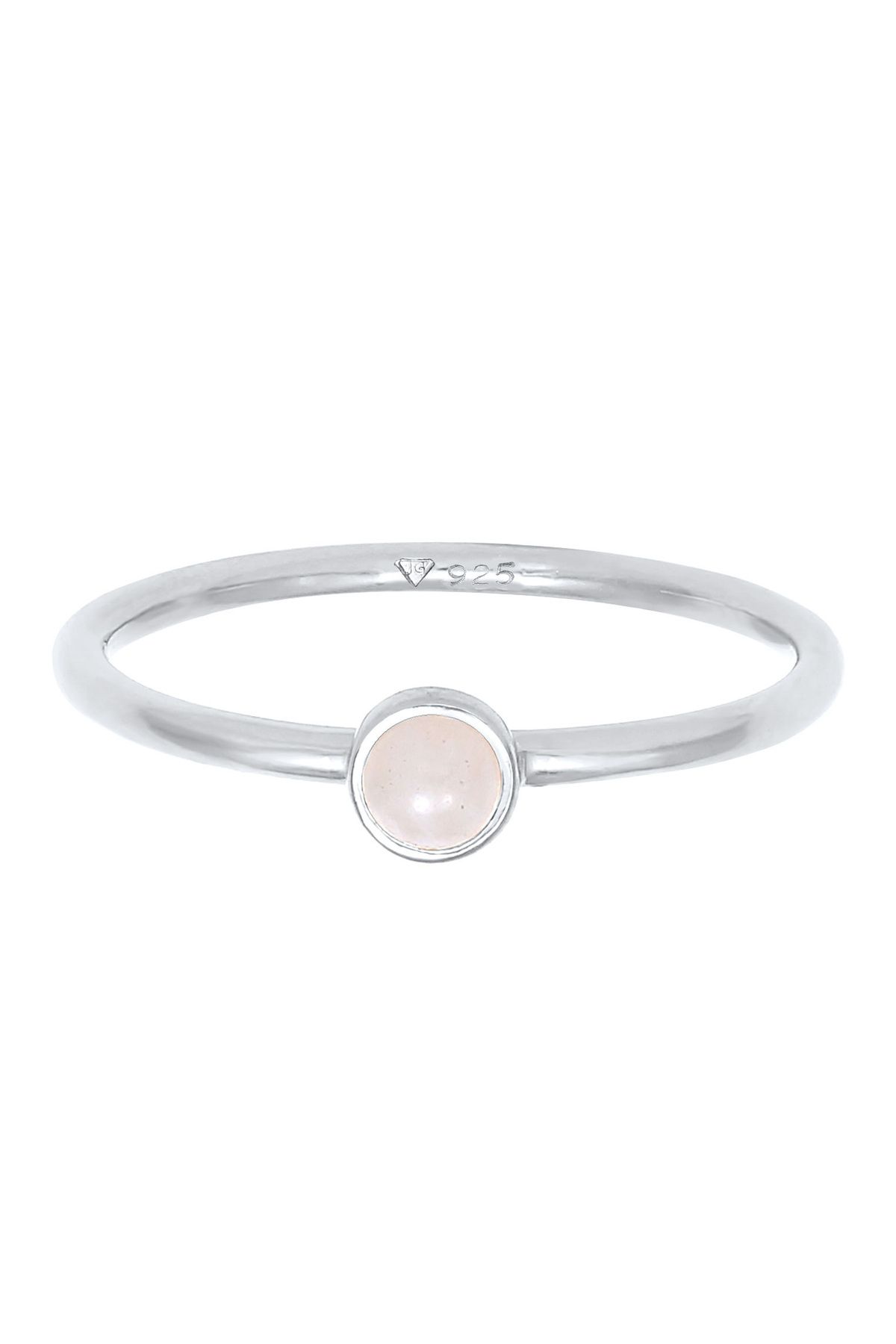 ELLI-Rosenquarz Edelstein Ring – 925er Silber Vergoldet 2