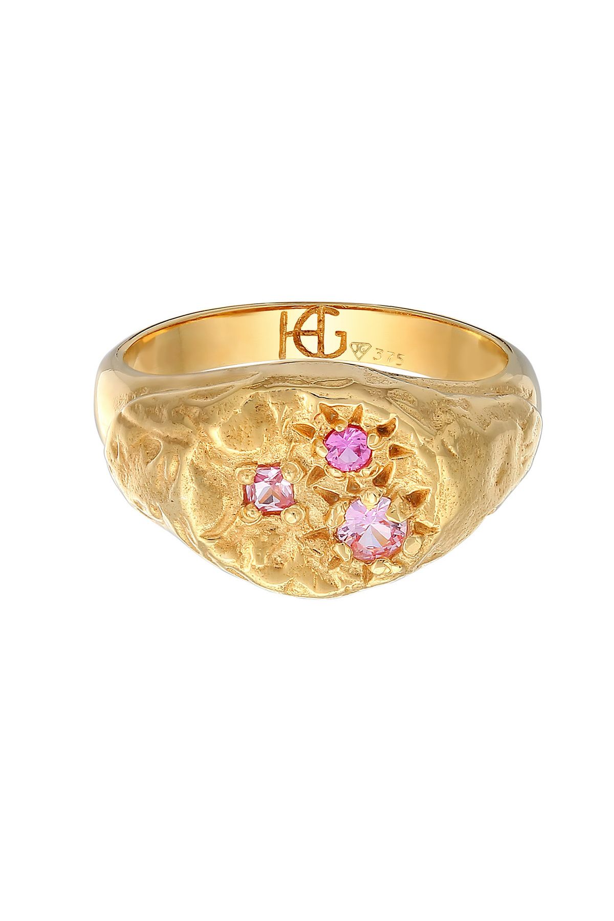 HAZE & GLORY-Ring Hg - Ring Damen aus 375 Gelbgold, Schmuck Damen, Goldring, mit Saphir, Vi 2