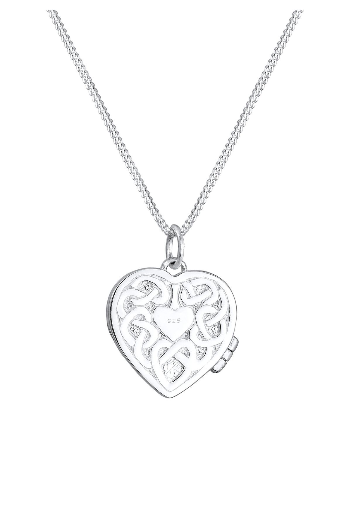 ELLI-Halskette Herz Medaillon Ornament 925 Sterling Silber 4