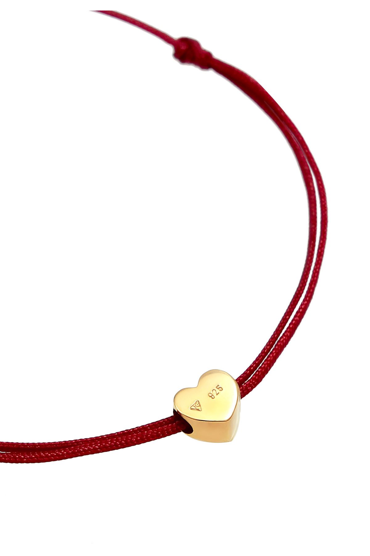 ELLI-Blaues Nylon-Armband für Damen – elastische Halskette mit Herz-Motiv, 925er Sterlingsilber 3