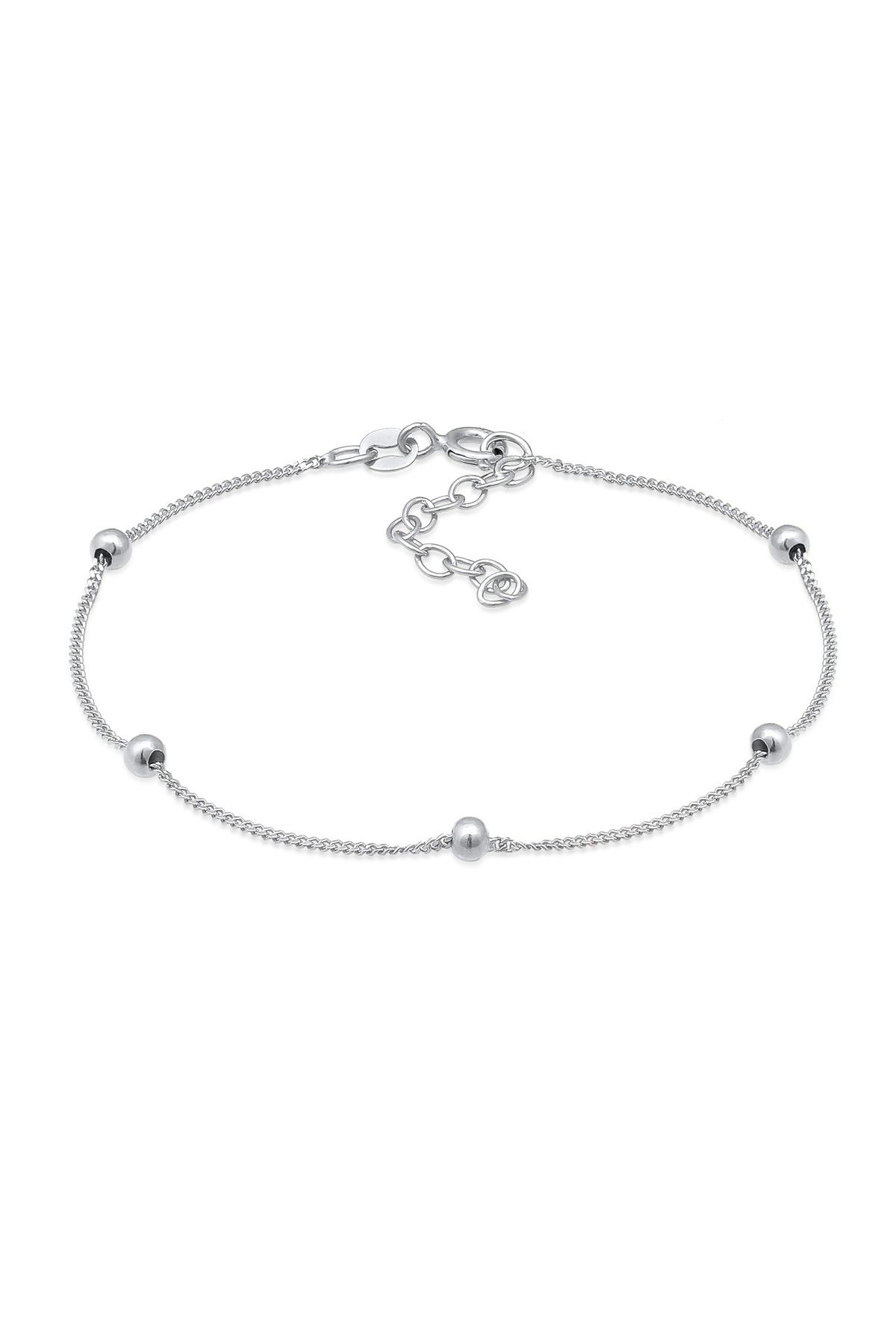 ELLI-Armband Basic Panzerkette Silberbeads 925 Silber 1