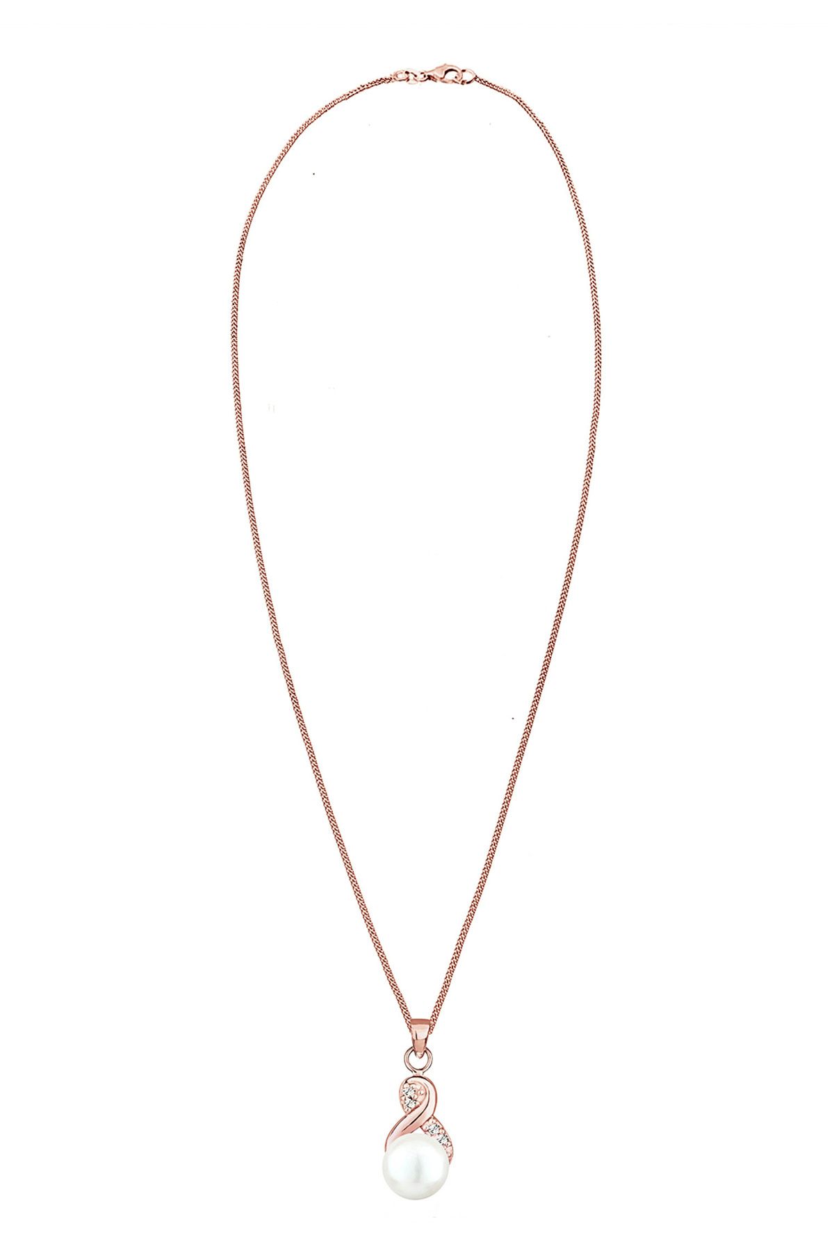 ELLI-Elegante süße Halskette – Infinity, mit Aquarellperlen und Kristallen, 925er Sterlingsilber 3