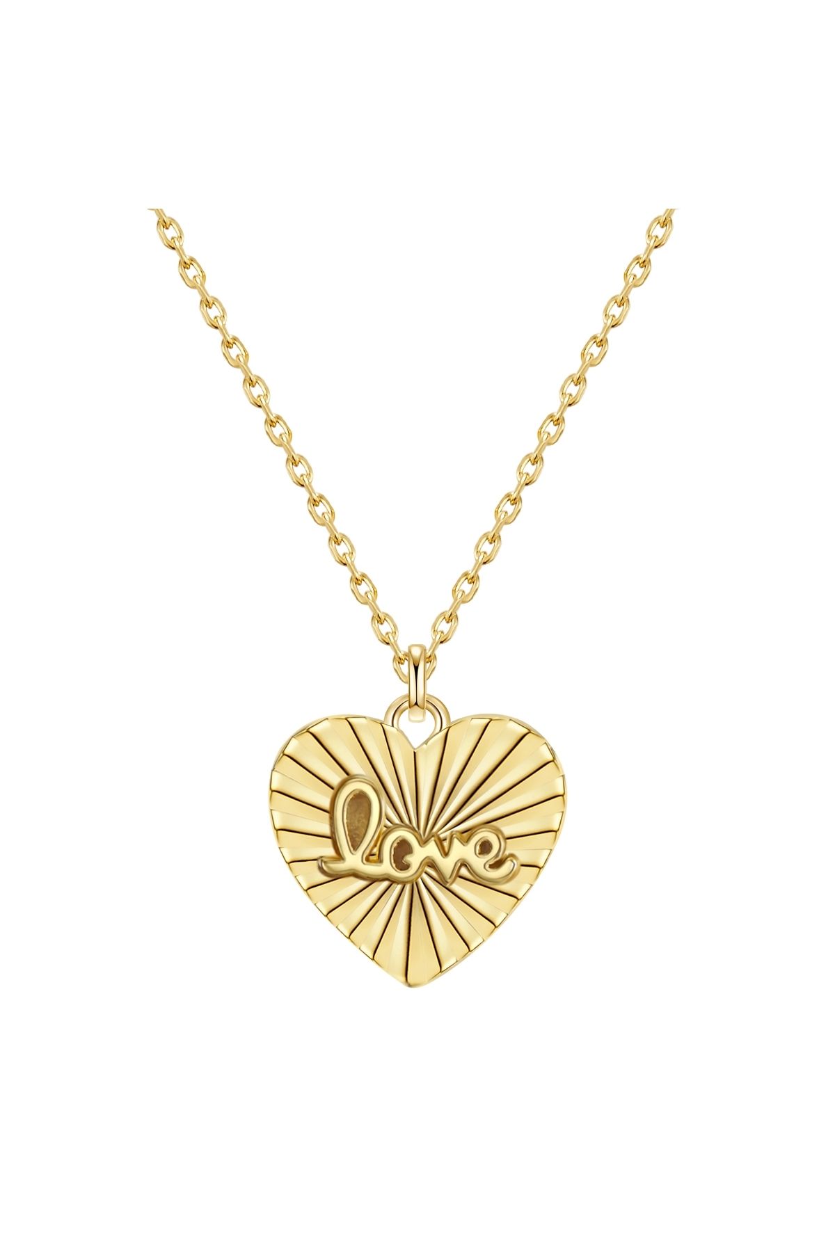 Glanzstücke München-Silberhalskette Kette mit Anhänger Sterling Silber gelbgold 1