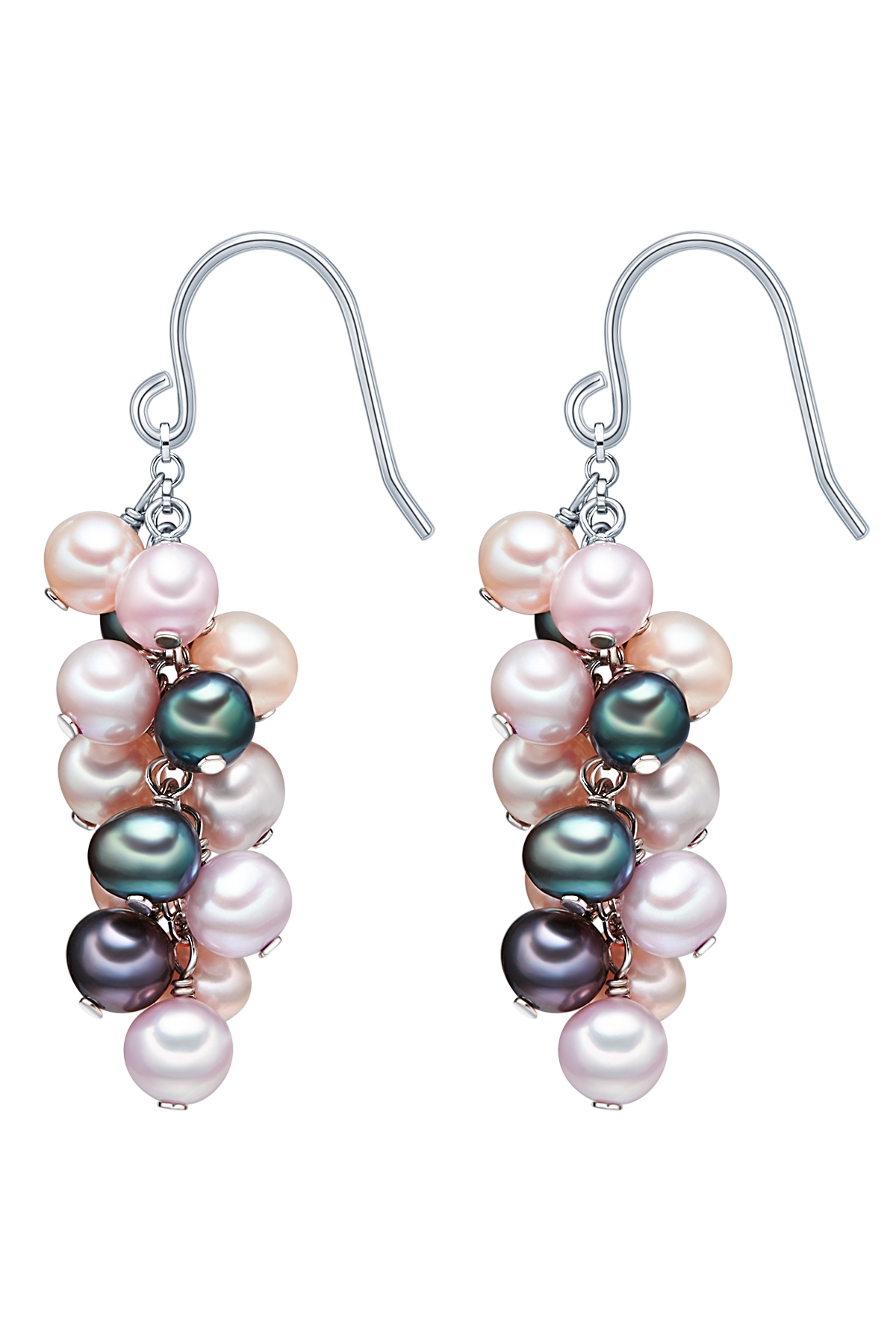 Valero Pearls-Perlenohrhänger Ohrhänger Sterling Silber Süßwasser-Zuchtperle çok renkli 2