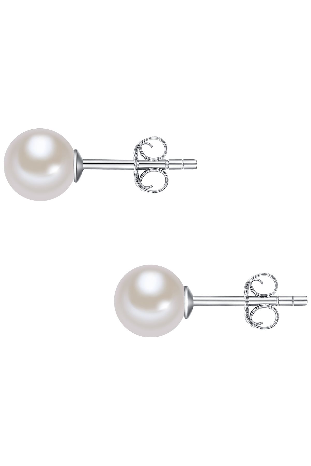 Valero Pearls-Perlenohrstecker Ohrstecker Sterling Silber Süßwasser-Zuchtperle weiß 2
