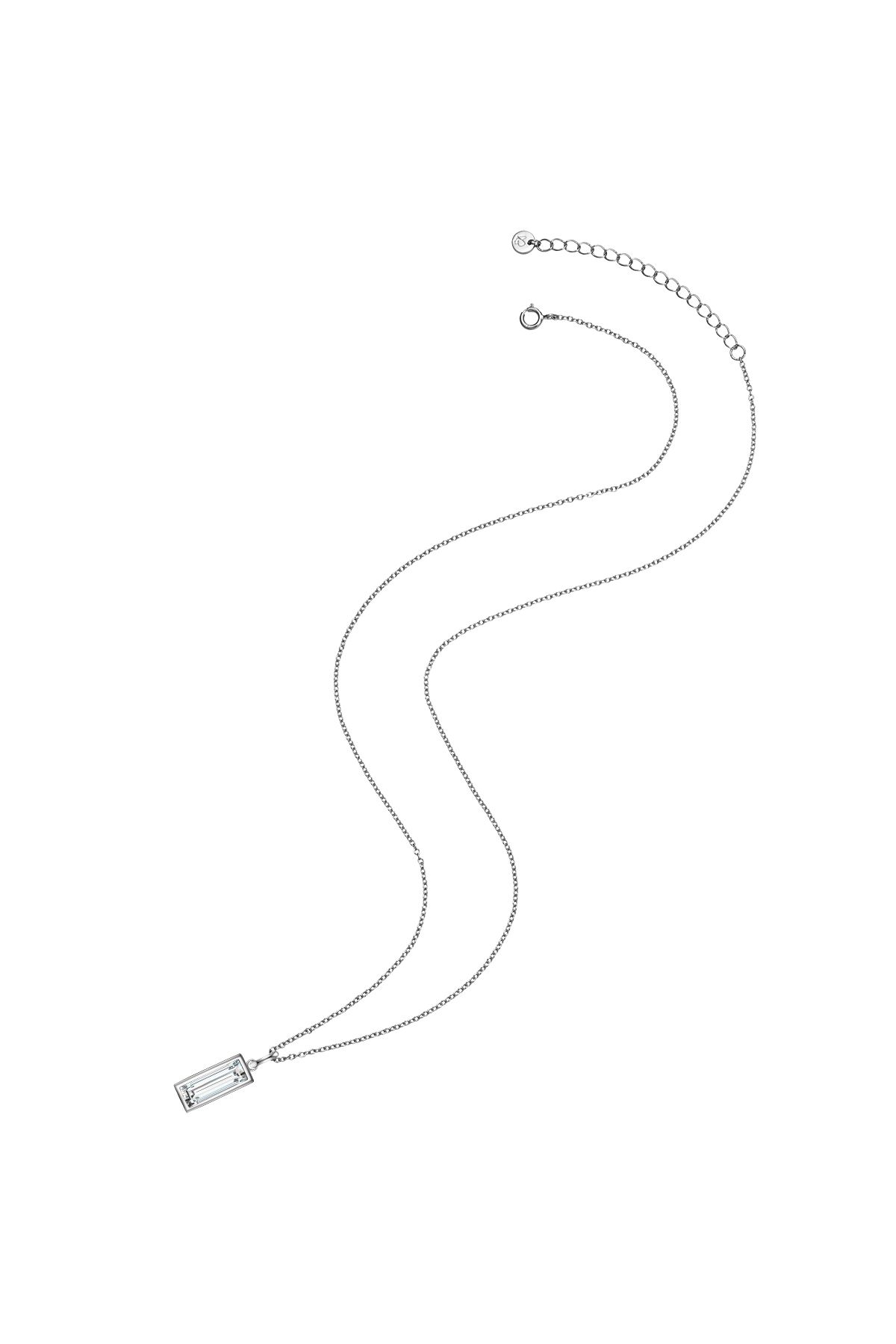 Glanzstücke München-Silberhalskette Kette mit Anhänger Sterling Silber Zirkonia weiß 3
