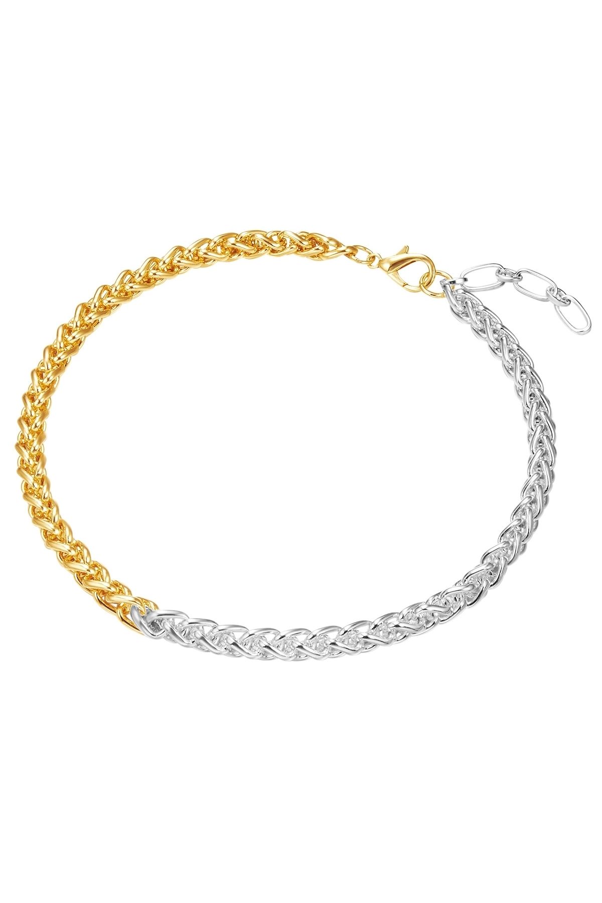 Lulu & Jane-Modeschmuckhalskette Kette bi-Color 2