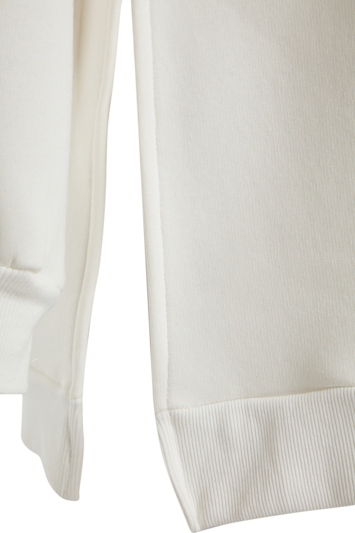 Trendyolmilla  Ekru Oversize/Geniş Kalıp Yırtmaç Detaylı Kalın İçi Polarlı Örme Sweatshirt TWOAW23SW00195 - Görsel 7