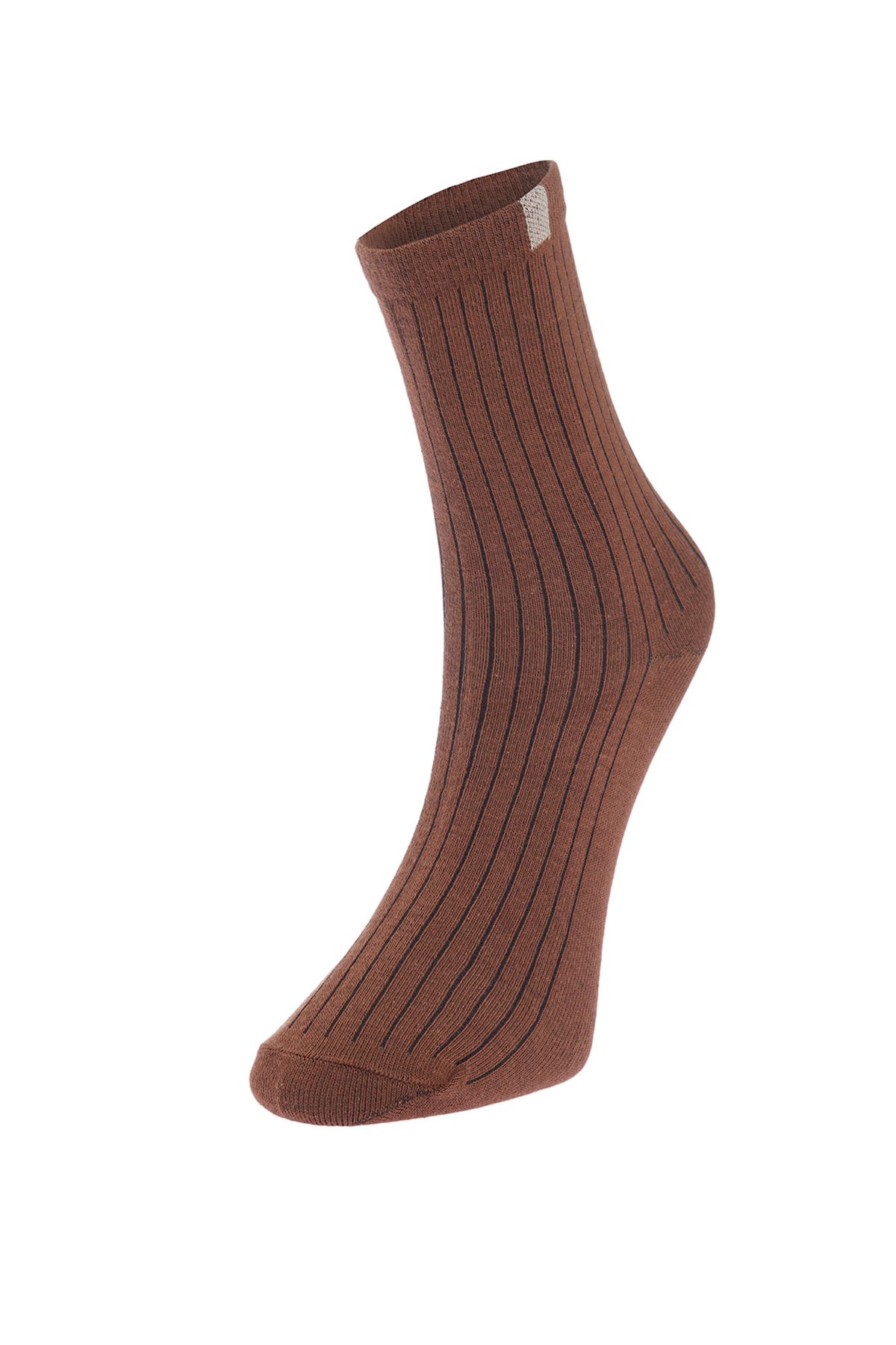 Trendyol Collection-Mehrfarbige Baumwollsocken im 8er-Pack mit strukturierten Farbblöcken und langen Socken TMNAW24CO00019 9