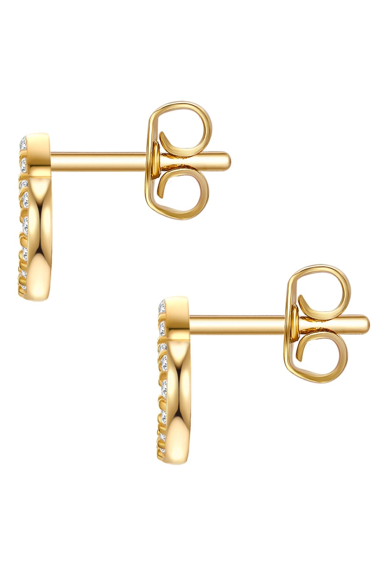 Rafaela Donata-Silberohrstecker Ohrstecker Sterling Silber gelbgold Zirkonia weiß 3