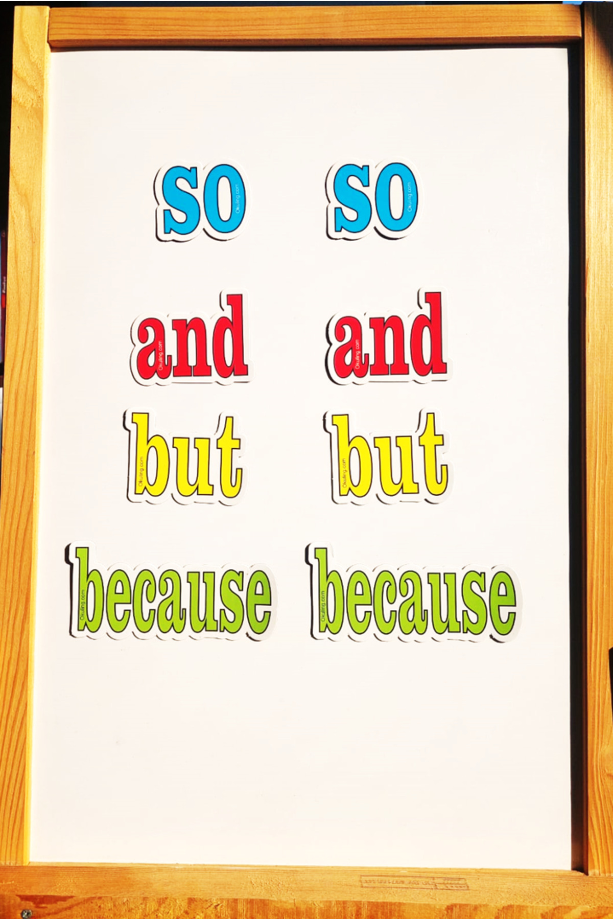 Okuling Manyetik İngilizce Kelime Kartları Bağlaçlar / Conjuctions