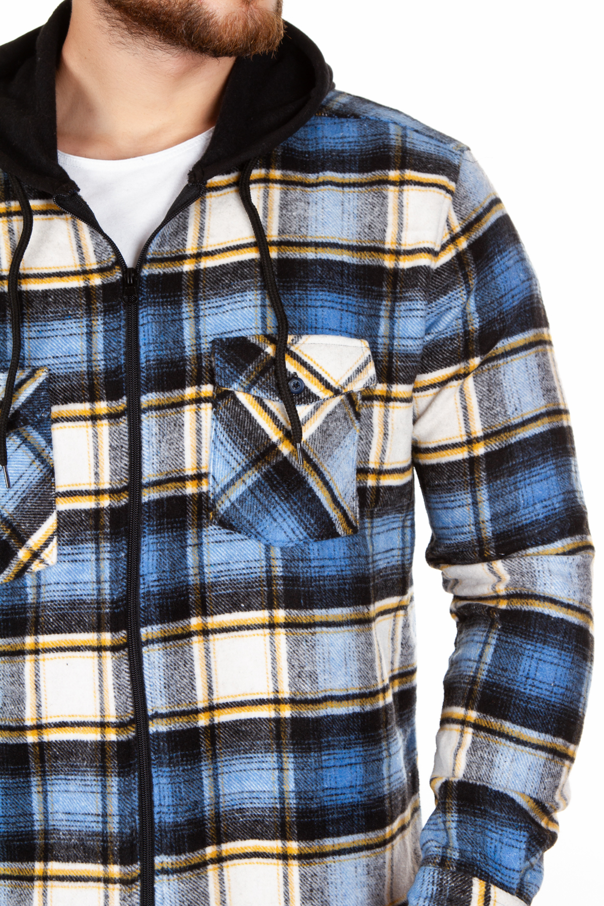 پیراهن مردانه آبی BENESSE | BNS0000063 اورجینال - تصویر 7