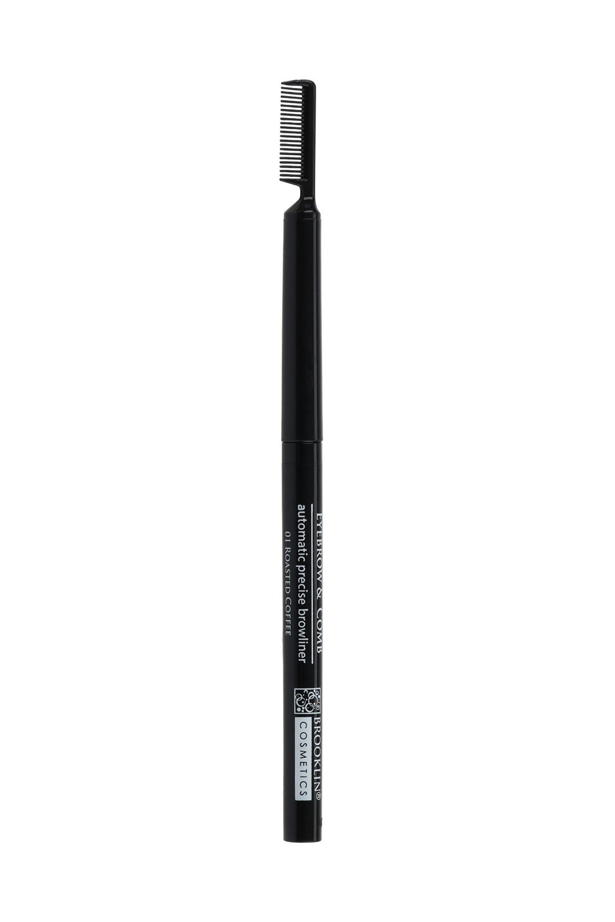 BROOKLIN-Eyebrow Pencil - Eyebrow SHORT MATIC Pencil NO 1 ROASTED COFFEE 2