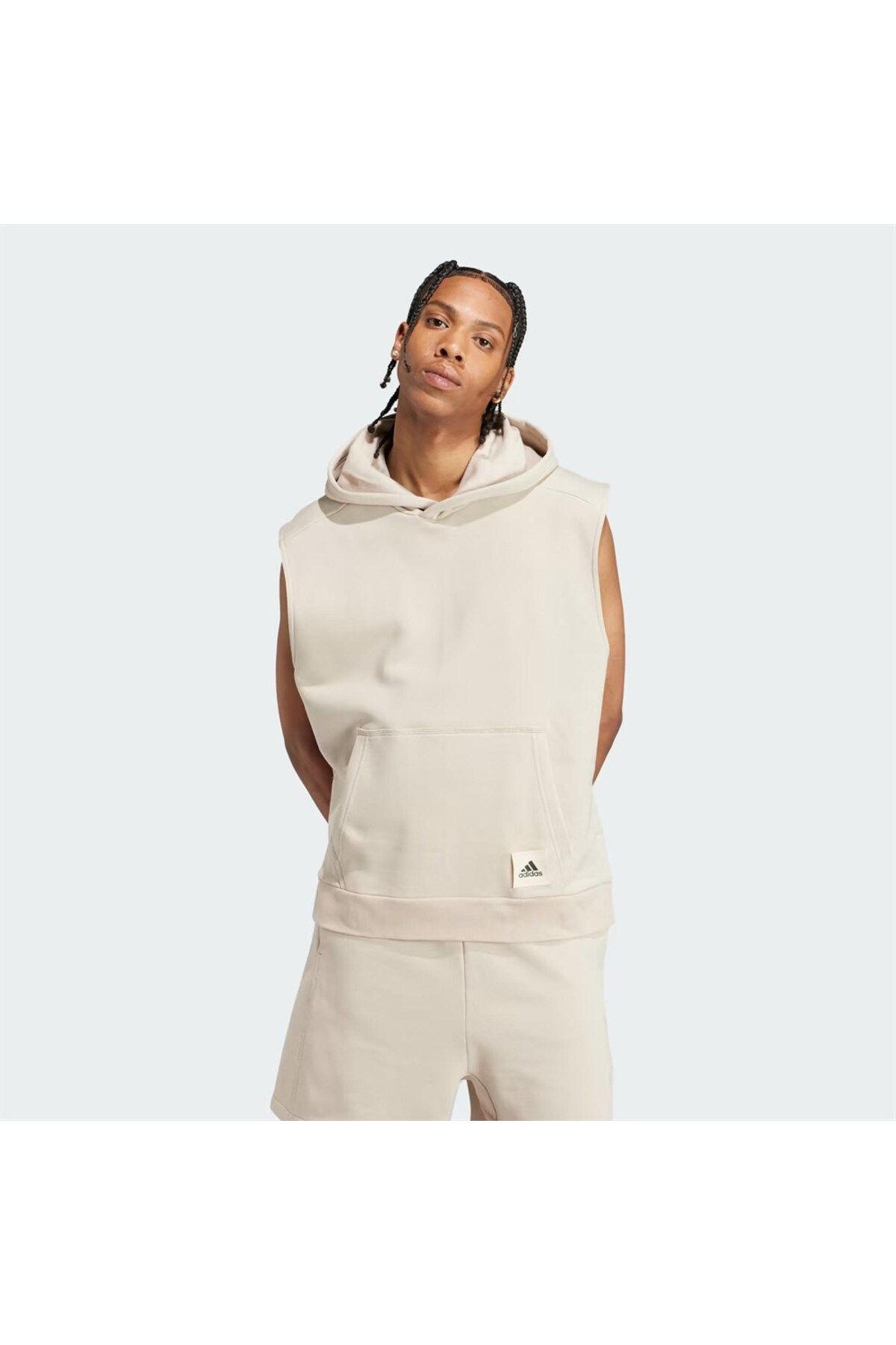 Adidas cropped hoodie beige 2025