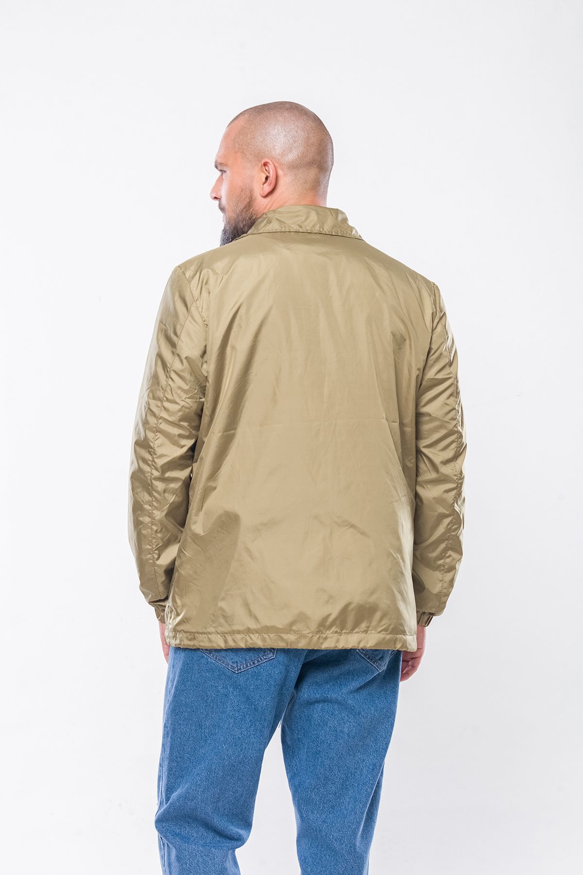 Kevin-K238 Men's Green Thin Seasonal Coat 4