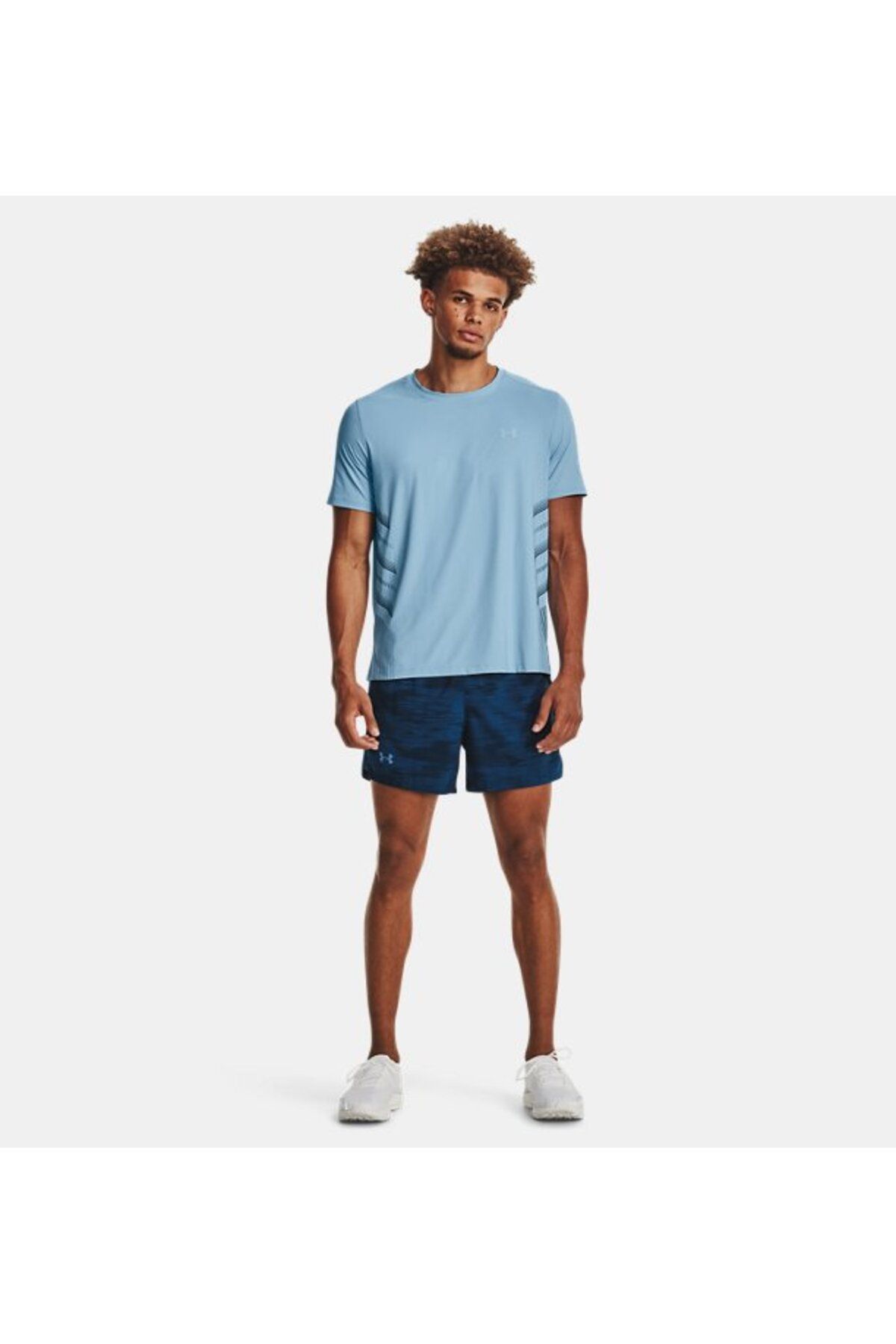 تی شرت آبی مردانه آستین کوتاه لیزر در UA 1376518 490 Under Armour