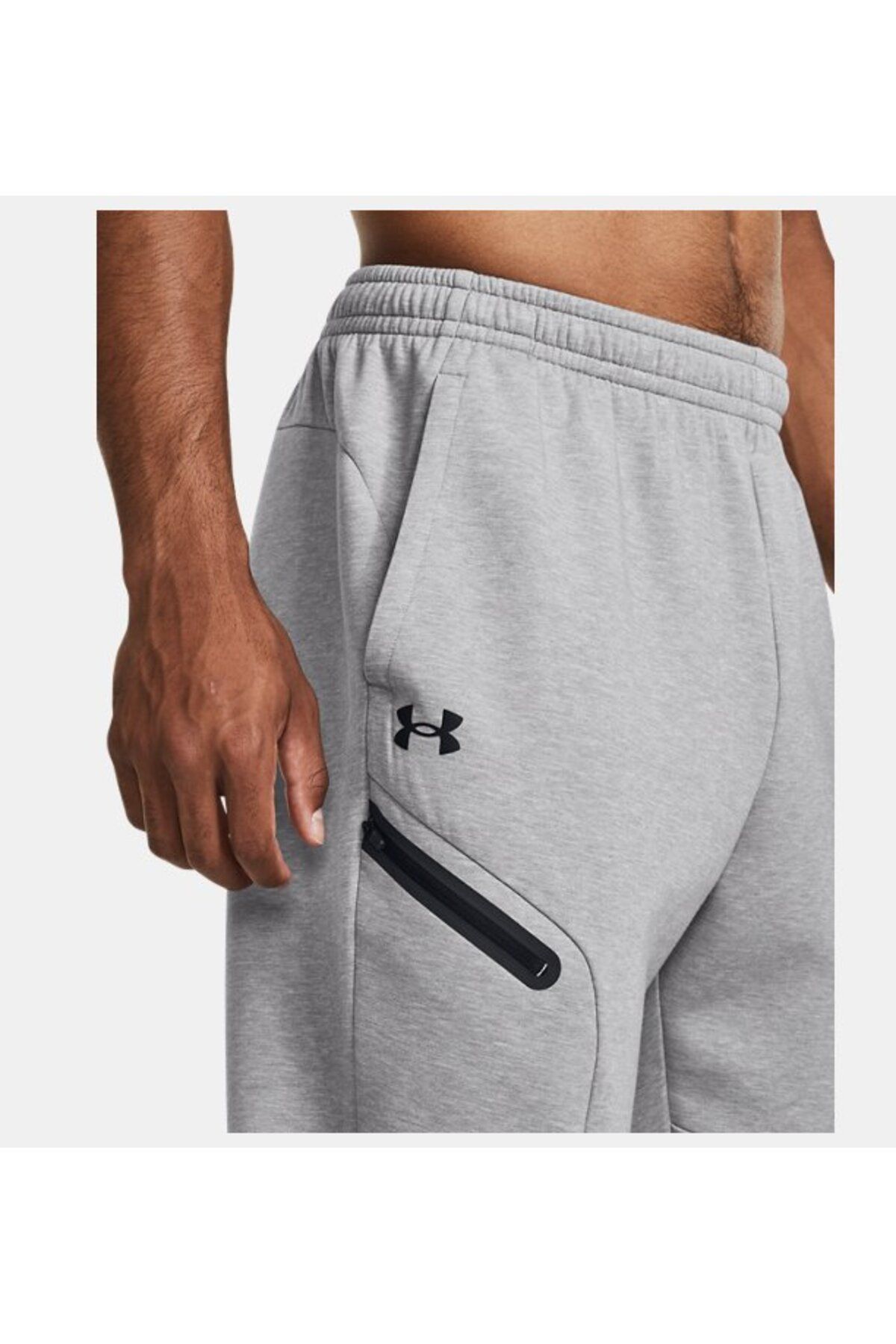 شلوار گرمکن ورزشی خاکستری مردانه لباس های ناپایدار UA SIX 1379808 011 Under Armour