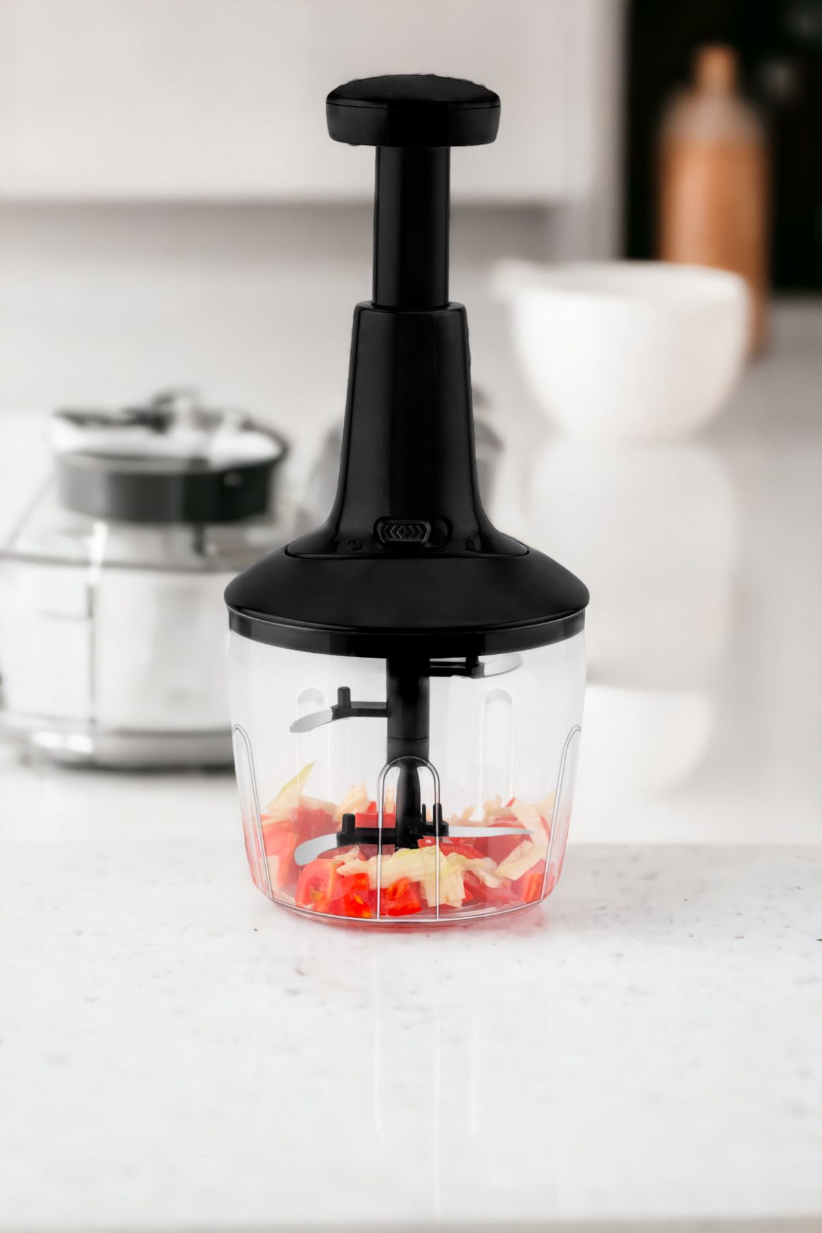 Comprox-1000ml New Generation Hand Robot - Practical Bass Cutting, Manual Chopper with 5 Blades 7