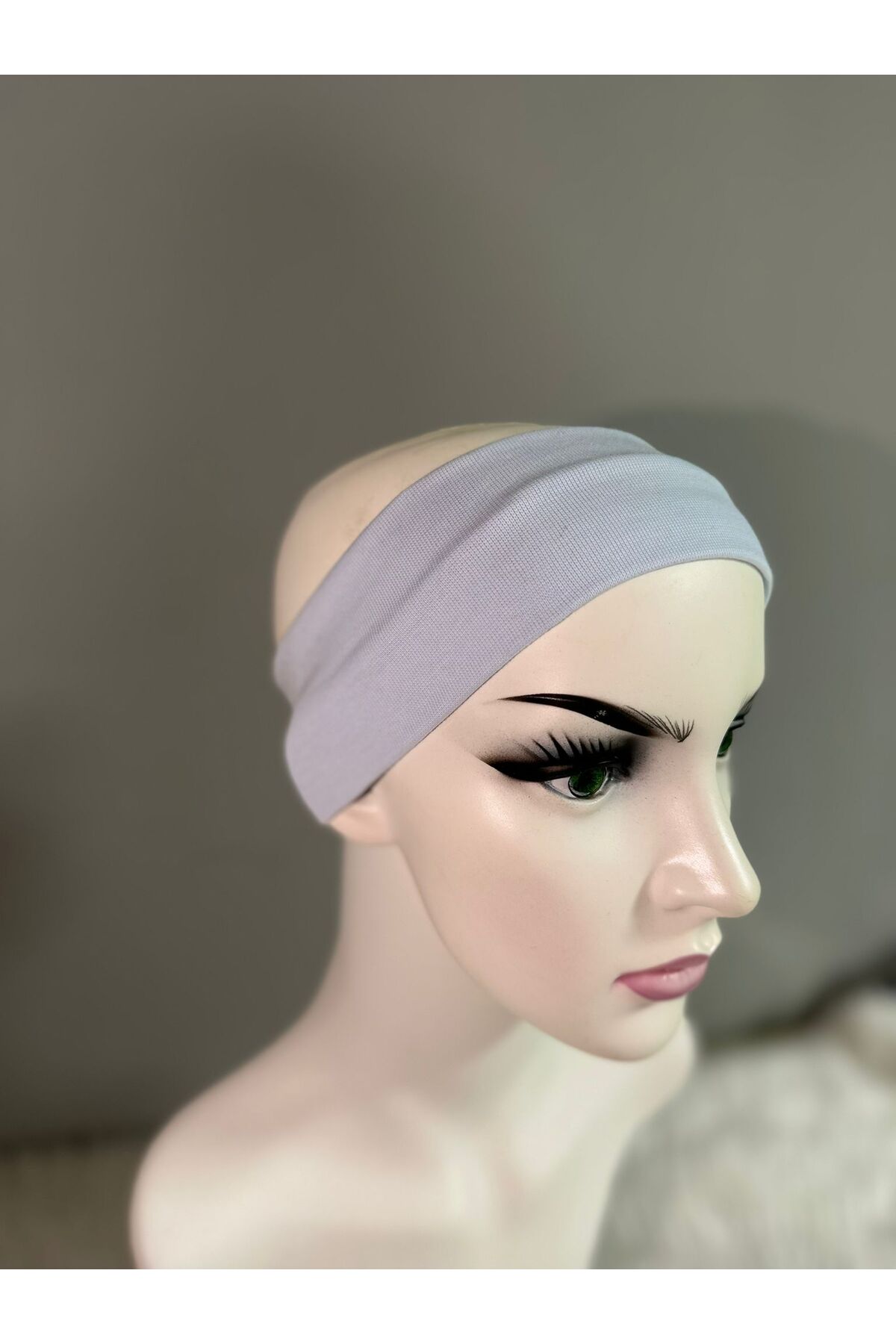 Elvinege Aksesuar Sporcu Bandı-Saç Bandı 4'lü Beyaz-Lacivert-Bebek Mavisi-Yavruağzı Renkleri fotoğrafı 4 (önizleme)